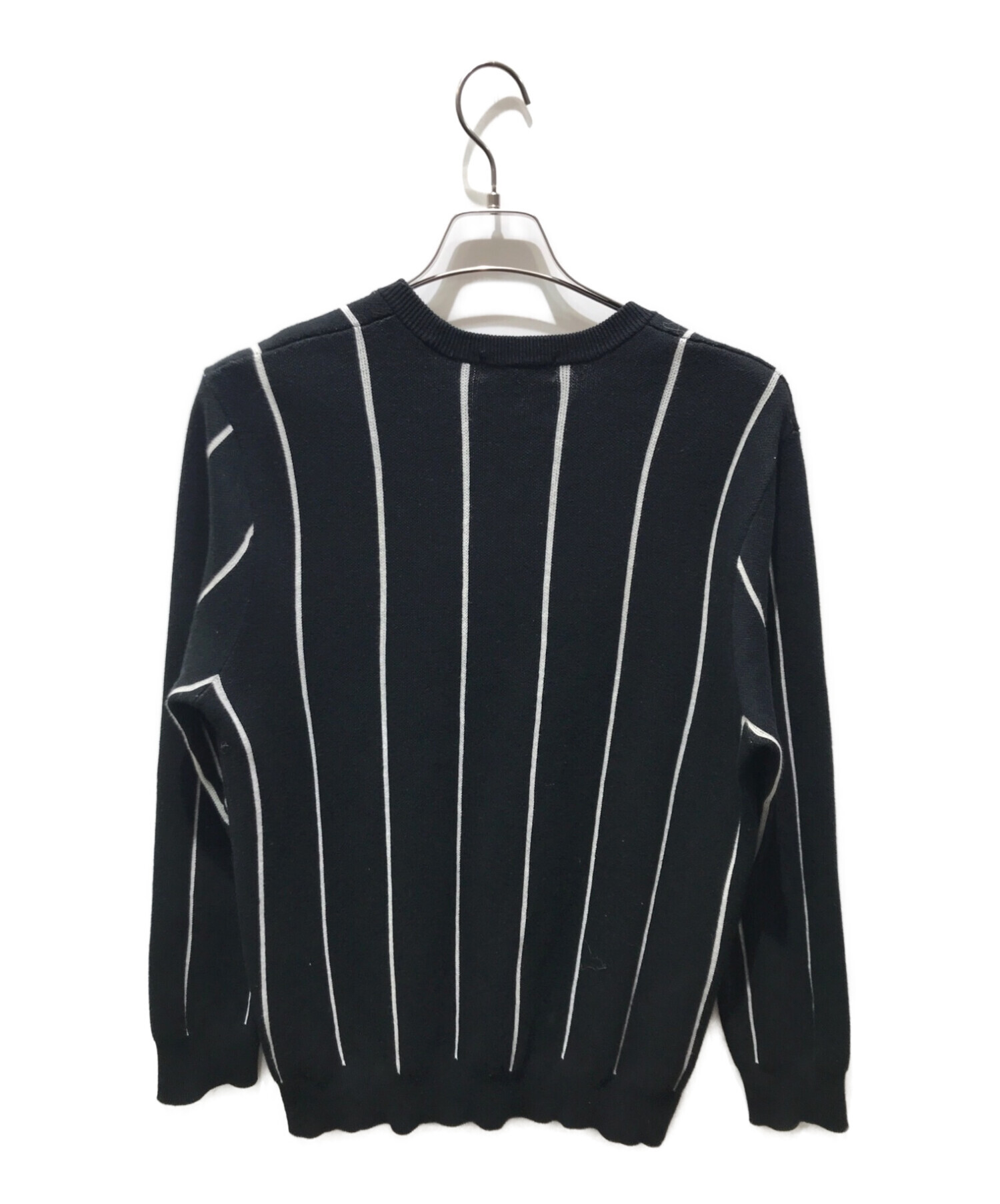 SUPREME (シュプリーム) Wide Pinstripe Sweater ブラック サイズ:M