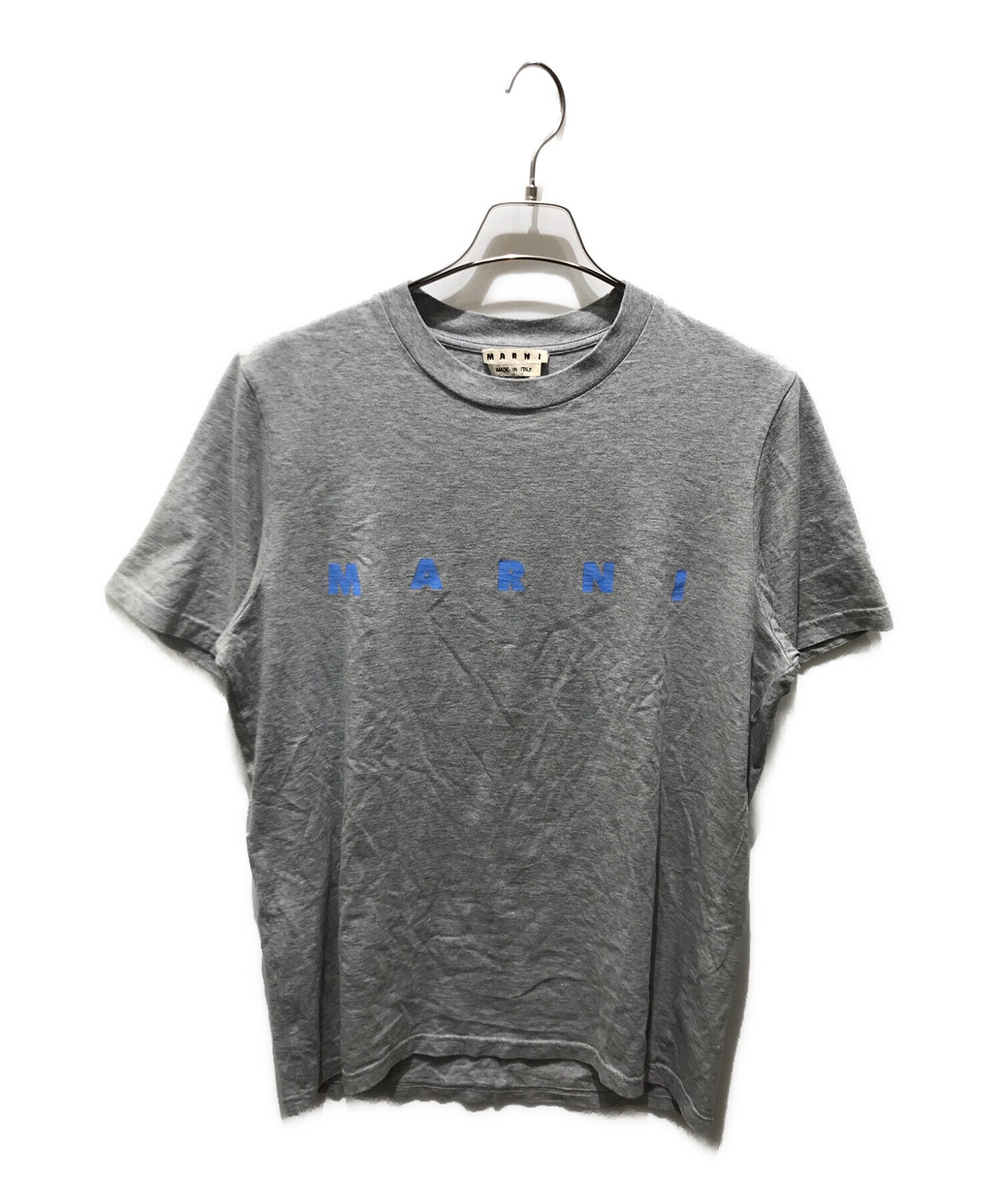 MARNI (マルニ) ロゴプリントTシャツ グレー サイズ:48