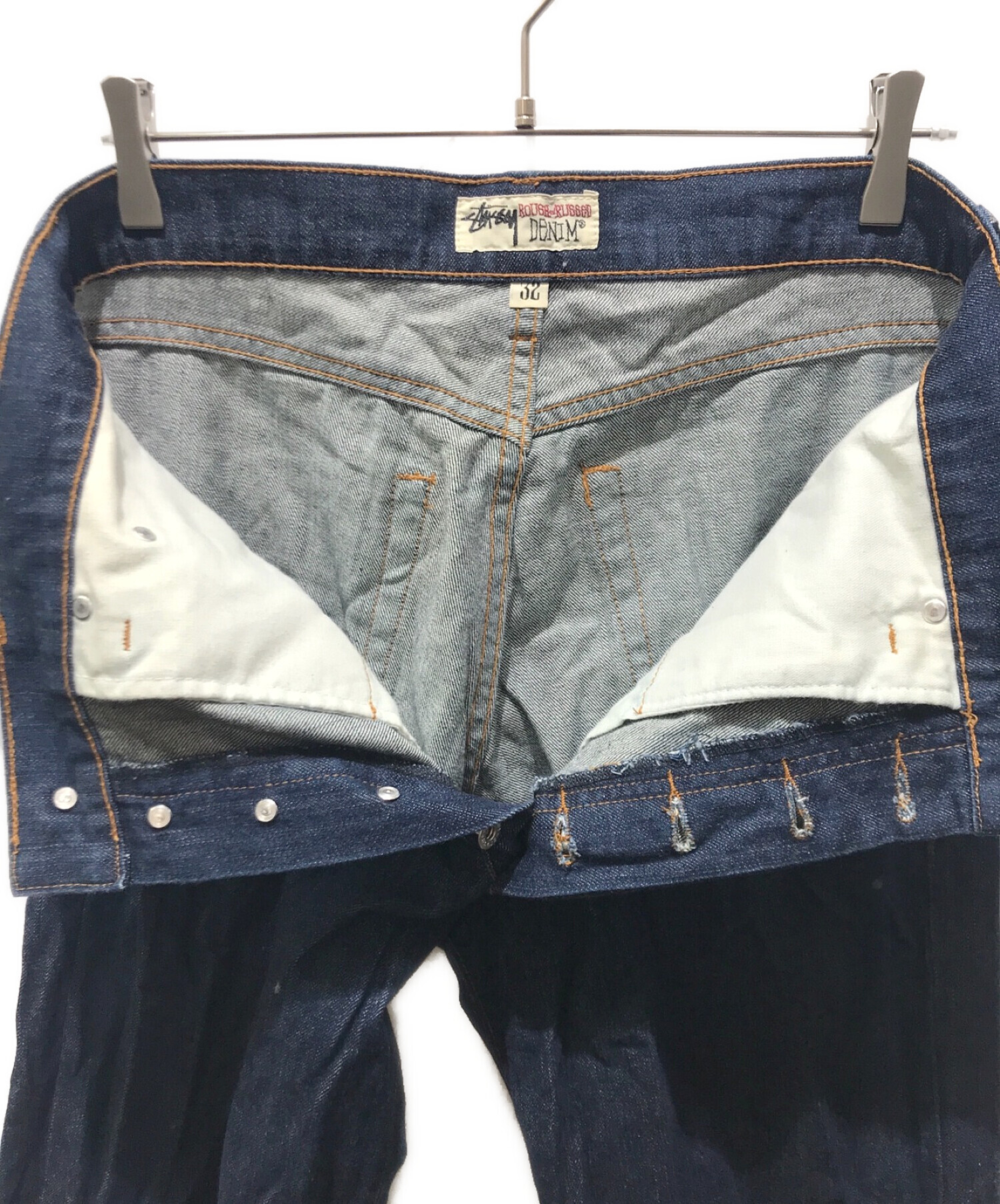 中古・古着通販】stussy (ステューシー) ROUGH AND RUGGED (ラフアンドラゲッド) デニムパンツ インディゴ  サイズ:32｜ブランド・古着通販 トレファク公式【TREFAC FASHION】スマホサイト