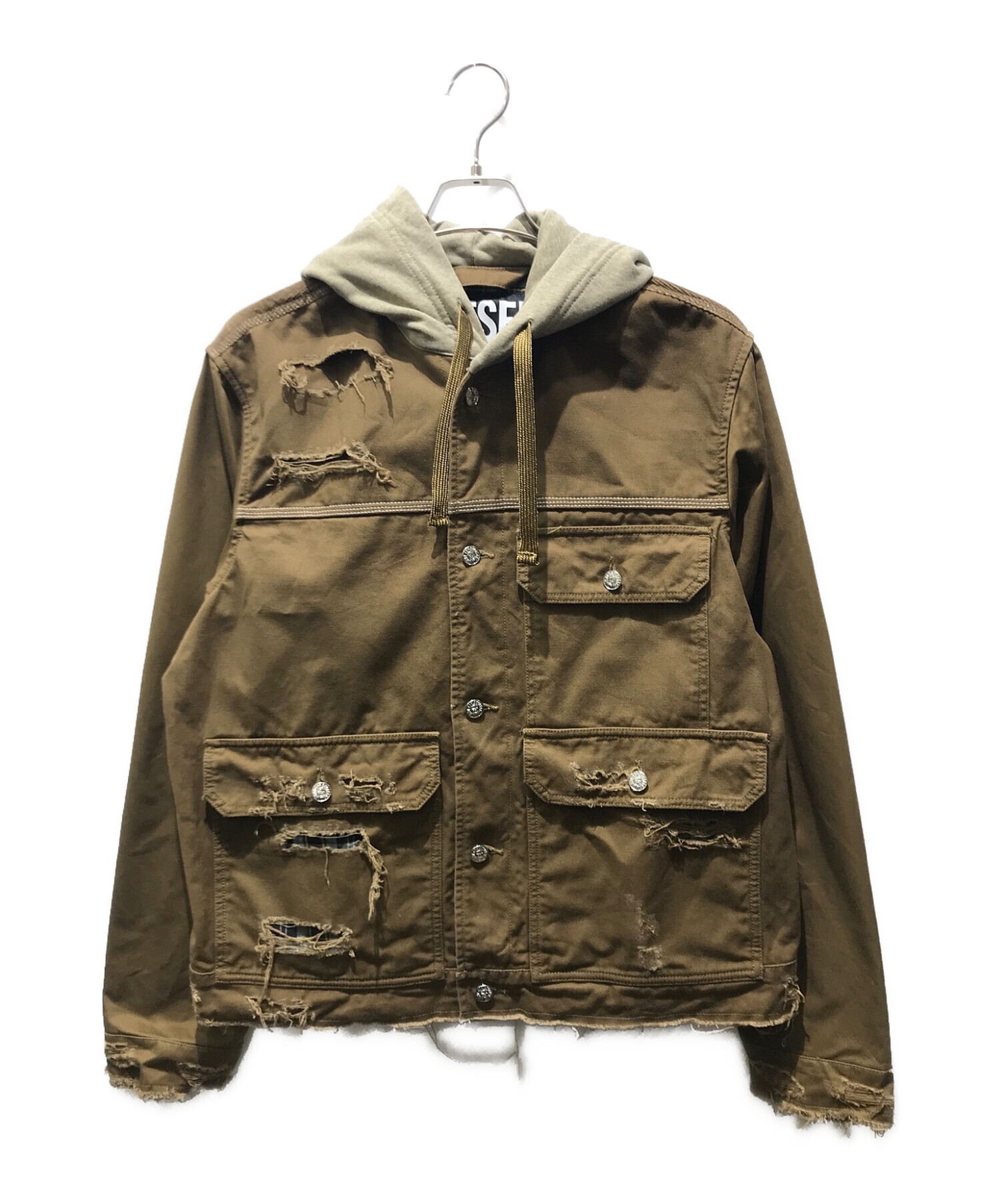 中古・古着通販】DIESEL (ディーゼル) ダメージ加工ワークジャケット