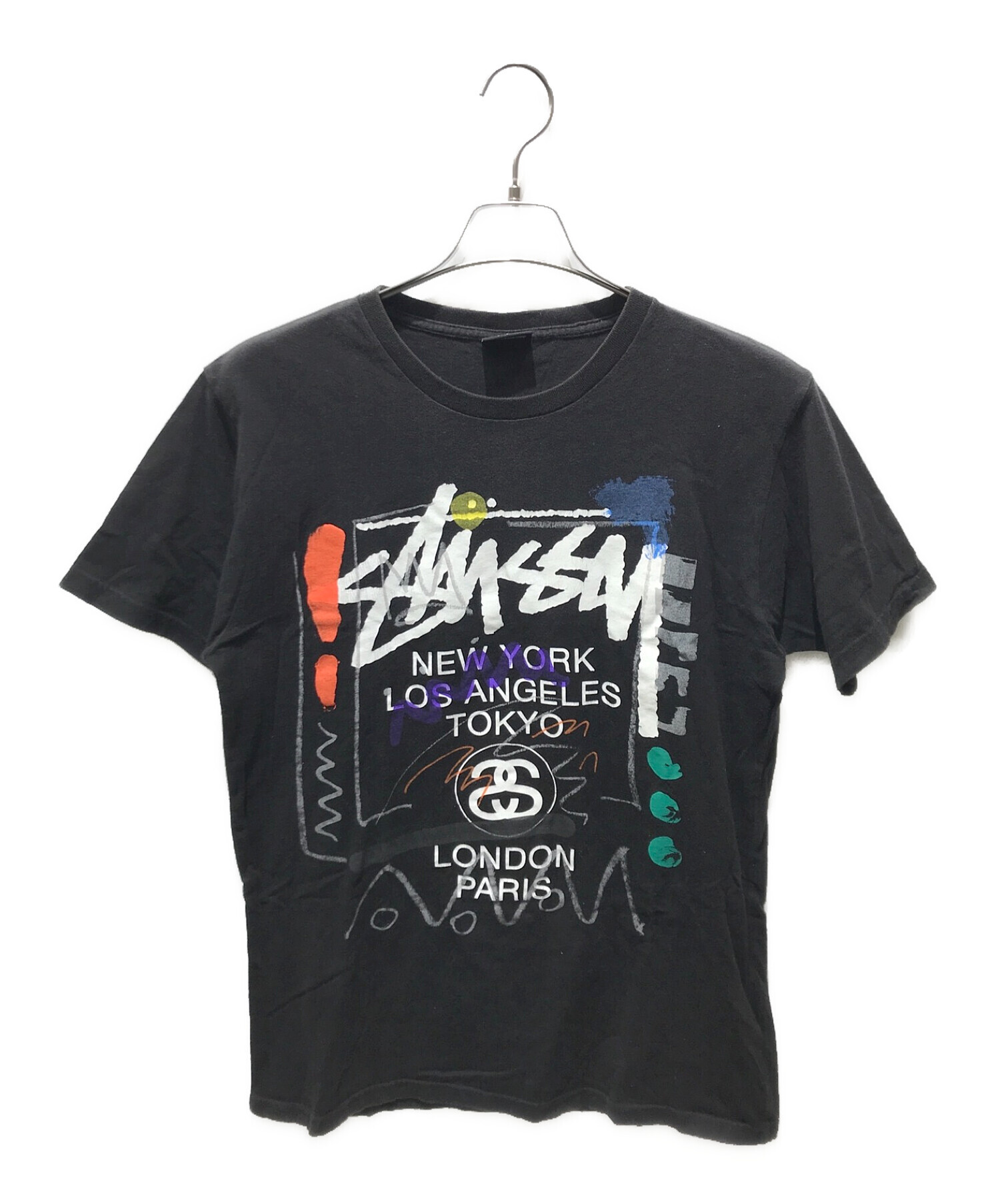 stussy t シャツ ペイント