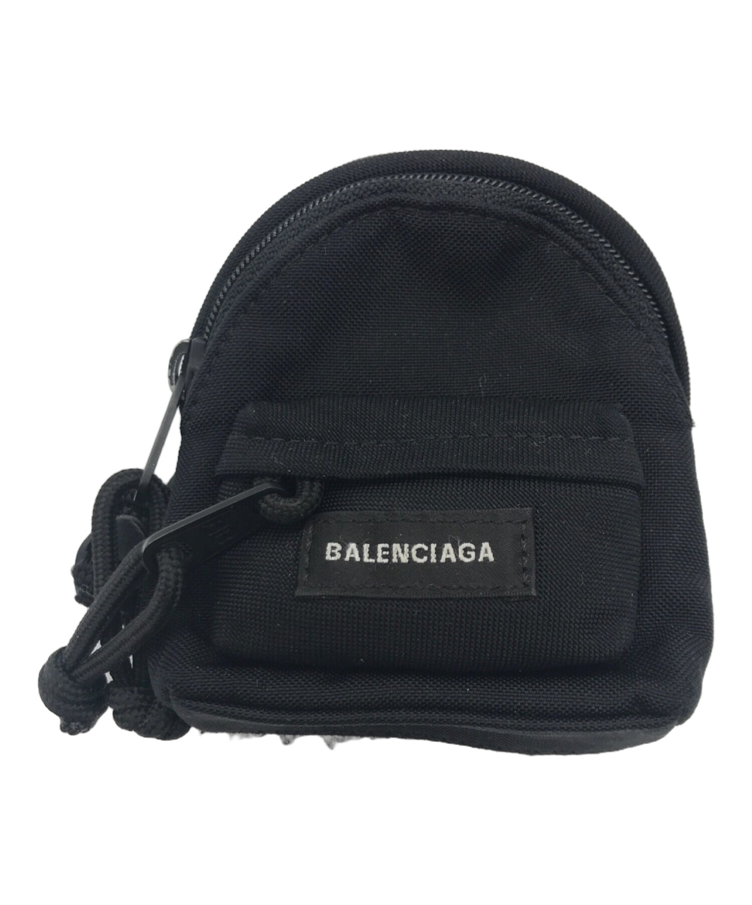 BALENCIAGA (バレンシアガ) ミニリュックキーホルダー　670354 2UPJY ブラック