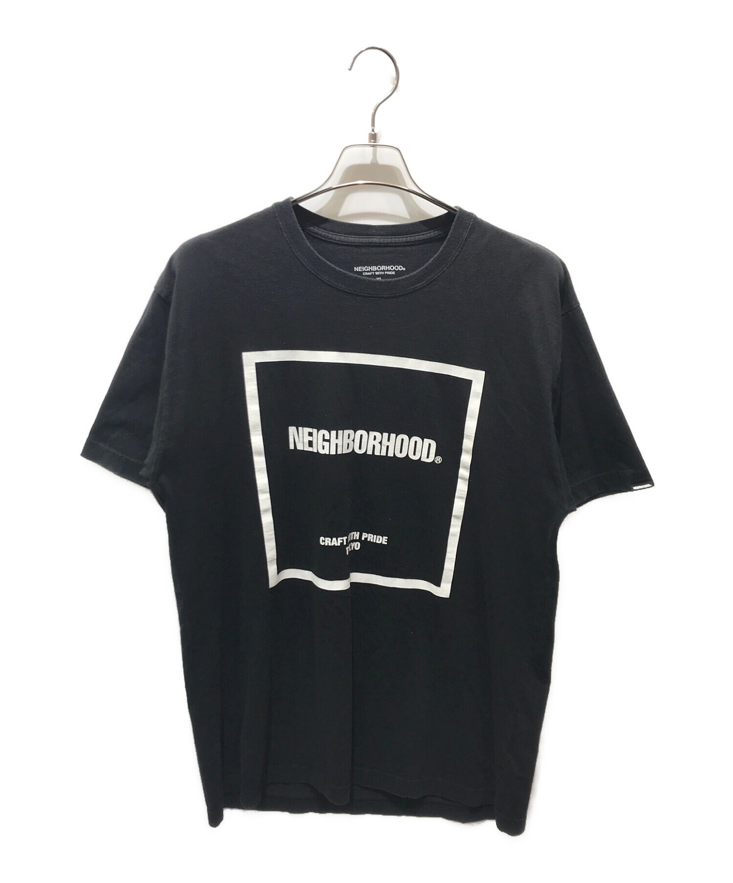 NEIGHBORHOOD (ネイバーフッド) ロゴTシャツ ブラック サイズ:XL