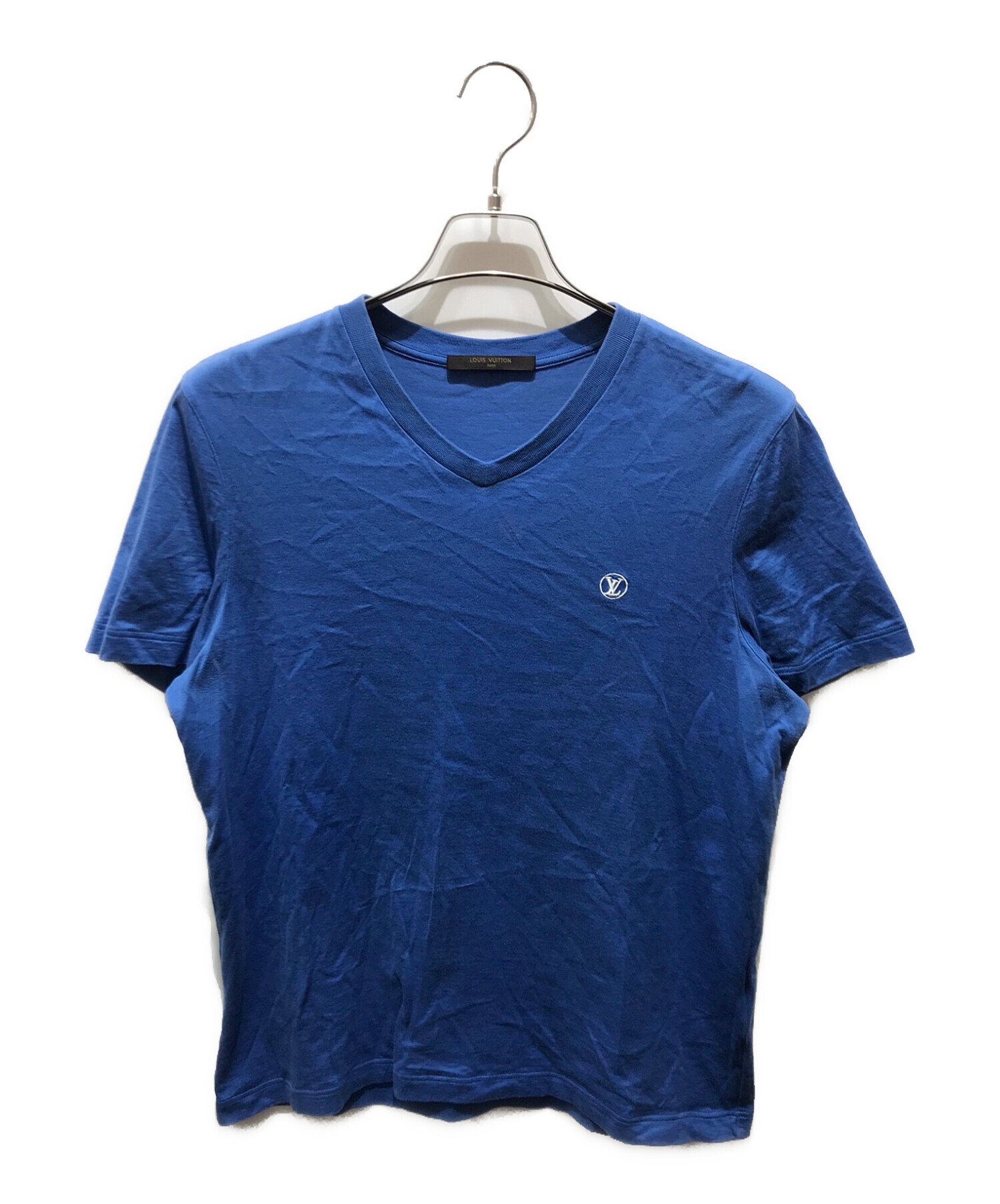 LOUIS VUITTON (ルイ ヴィトン) LV Logo Tee　RM162Q JC8 HAY51W ブルー サイズ:M