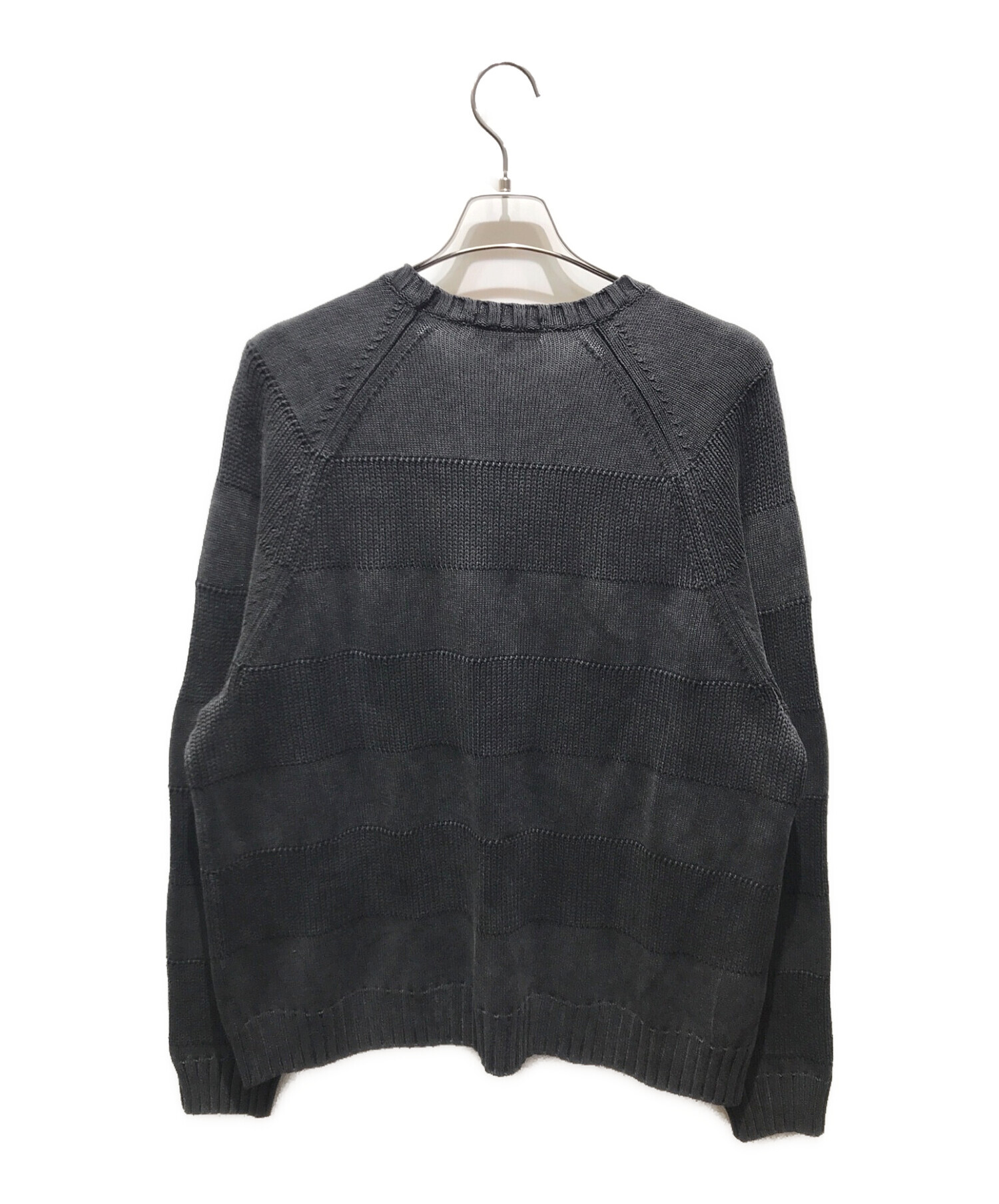 SUPREME (シュプリーム) Small Box Stripe Sweater　23SS グレー サイズ:L