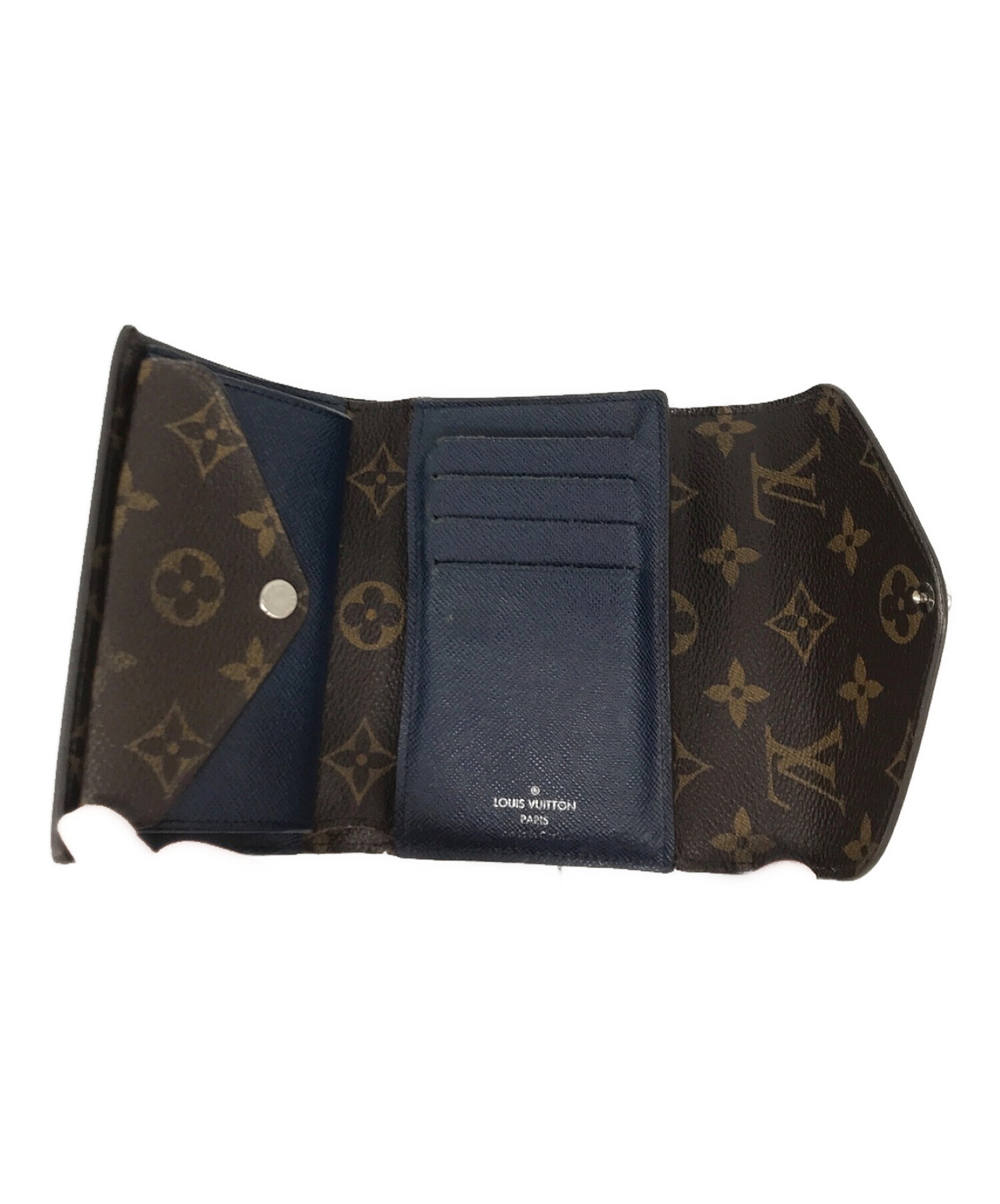 中古・古着通販】LOUIS VUITTON (ルイ ヴィトン) 3つ折り財布 M60496 ポルトフォイユ・マリールー コンパクト  アンディゴブルー｜ブランド・古着通販 トレファク公式【TREFAC FASHION】スマホサイト