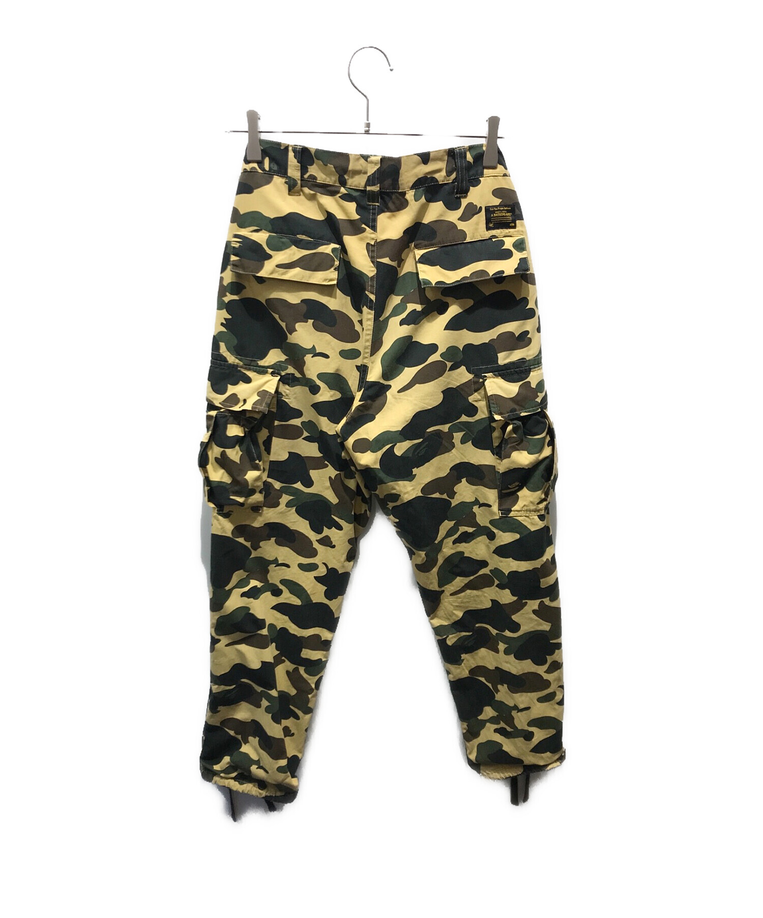 A BATHING APE (アベイシングエイプ) 1ST CAMO CARGO PANTS　001PTI301019M カーキ サイズ:M