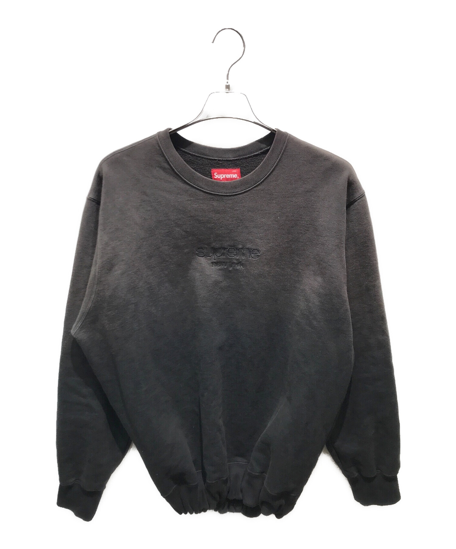 中古・古着通販】SUPREME (シュプリーム) dipped Crewneck ブラック サイズ:L｜ブランド・古着通販  トレファク公式【TREFAC FASHION】スマホサイト