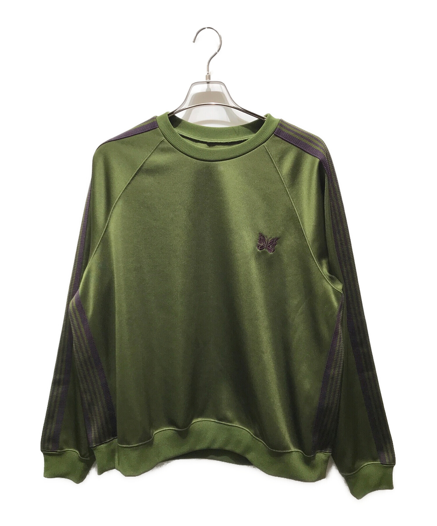 中古・古着通販】Needles (ニードルズ) TRACK CREW NECK SHIRT 0T227 グリーン サイズ:L｜ブランド・古着通販  トレファク公式【TREFAC FASHION】スマホサイト