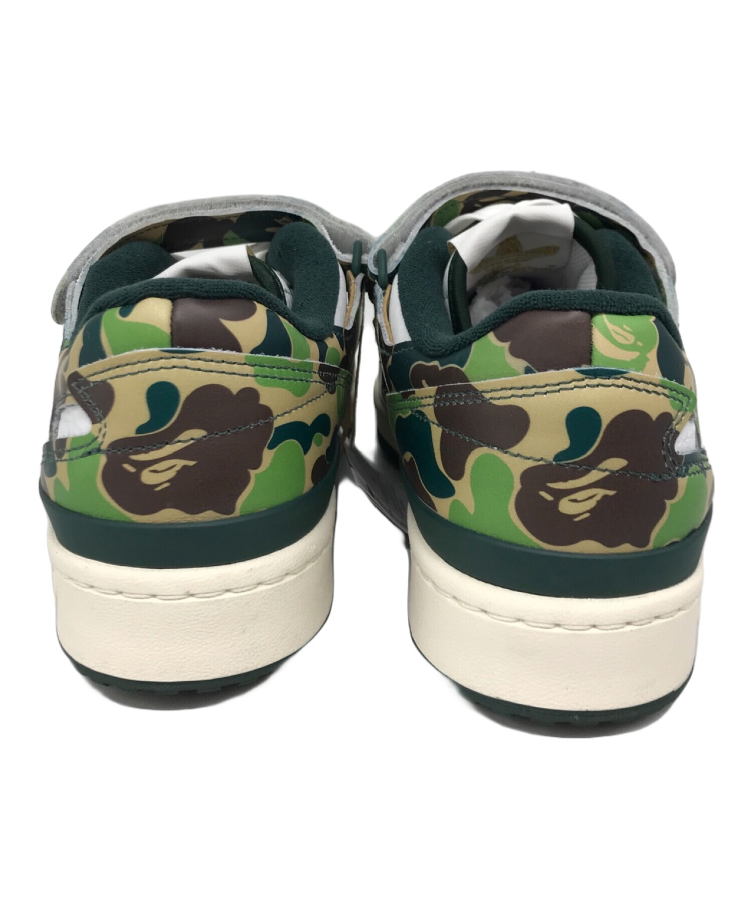 adidas (アディダス) A BATHING APE (アベイシングエイプ) フォーラム84　ID4771　Forum 84 Low 30th  Anniversary グリーン サイズ:26.5cm 未使用品