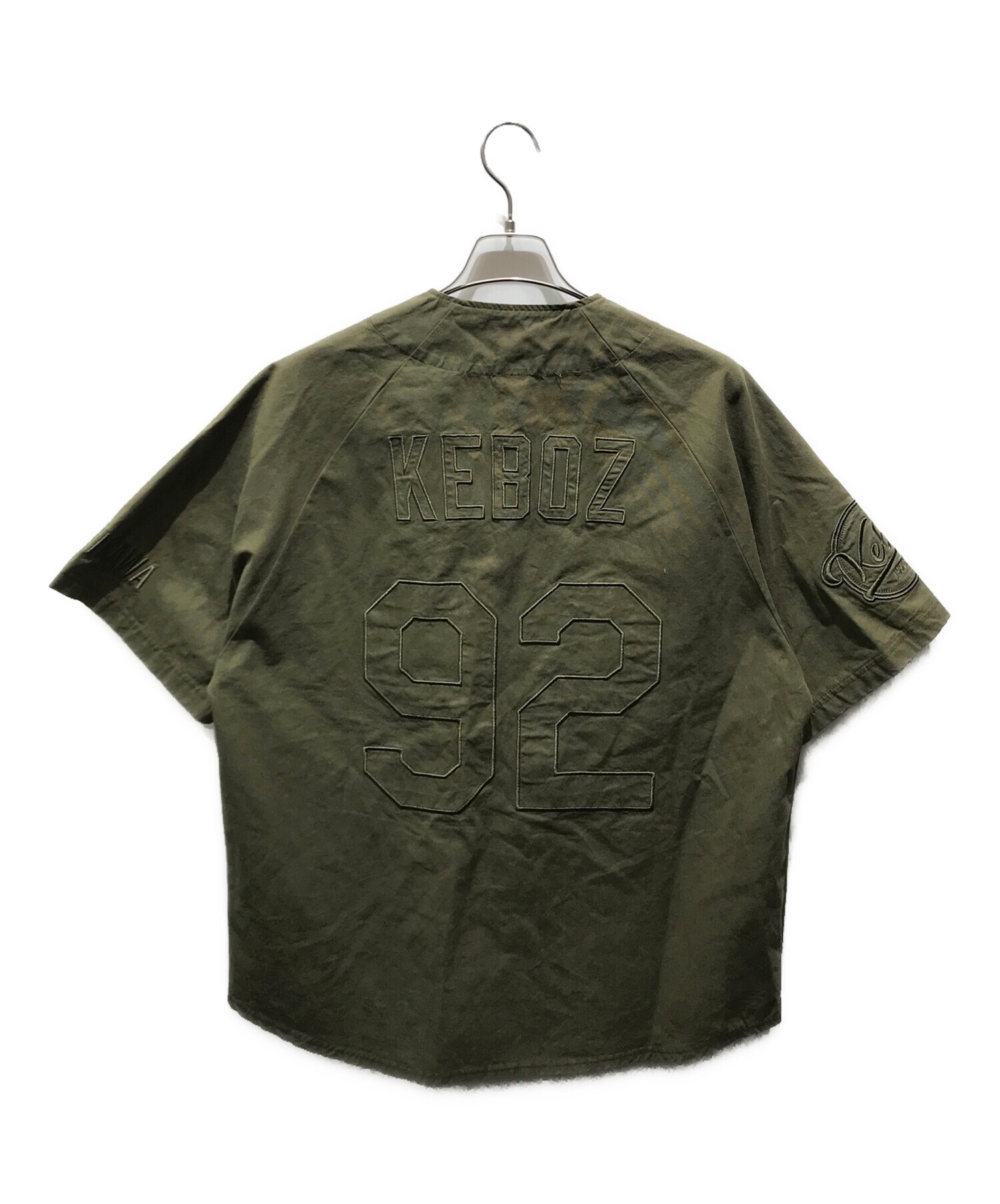 中古・古着通販】KEBOZ (ケボズ) KEBOZ EFG WASHED BASEBALL SHIRT オリーブ サイズ:M｜ブランド・古着通販  トレファク公式【TREFAC FASHION】スマホサイト