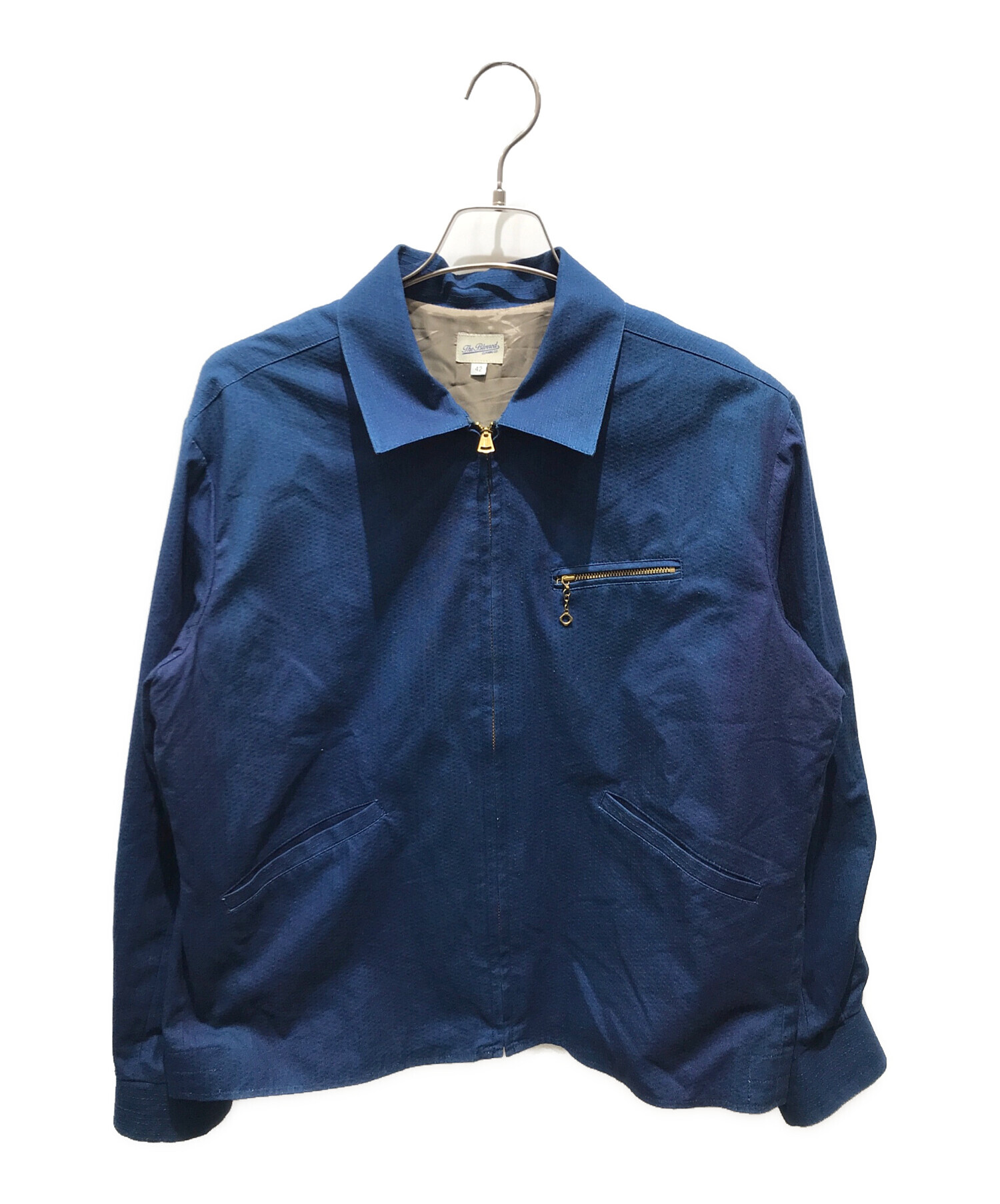 中古・古着通販】Blurred CLOTHING (ブラードクロージング) SASHIKO SPORTS JACKET インディゴ  サイズ:42｜ブランド・古着通販 トレファク公式【TREFAC FASHION】スマホサイト