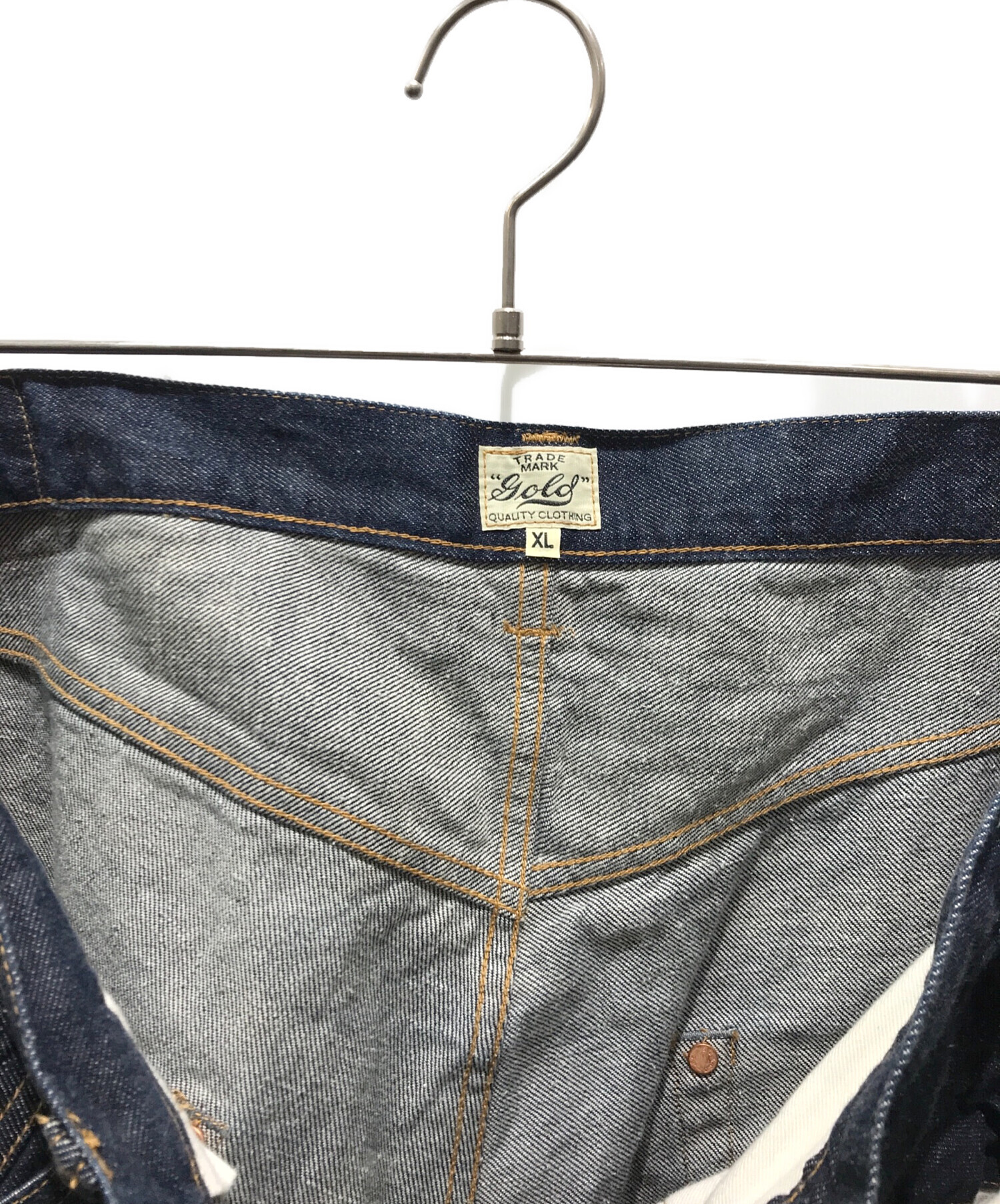 中古・古着通販】gold (ゴールド) RECYCLED WASTE SUVIN COTTON YARN 11oz. DENIM 5POCKET  WIDE PANTS 東洋エンタープライズ GL42320 インディゴ サイズ:XL｜ブランド・古着通販 トレファク公式【TREFAC  FASHION】スマホサイト