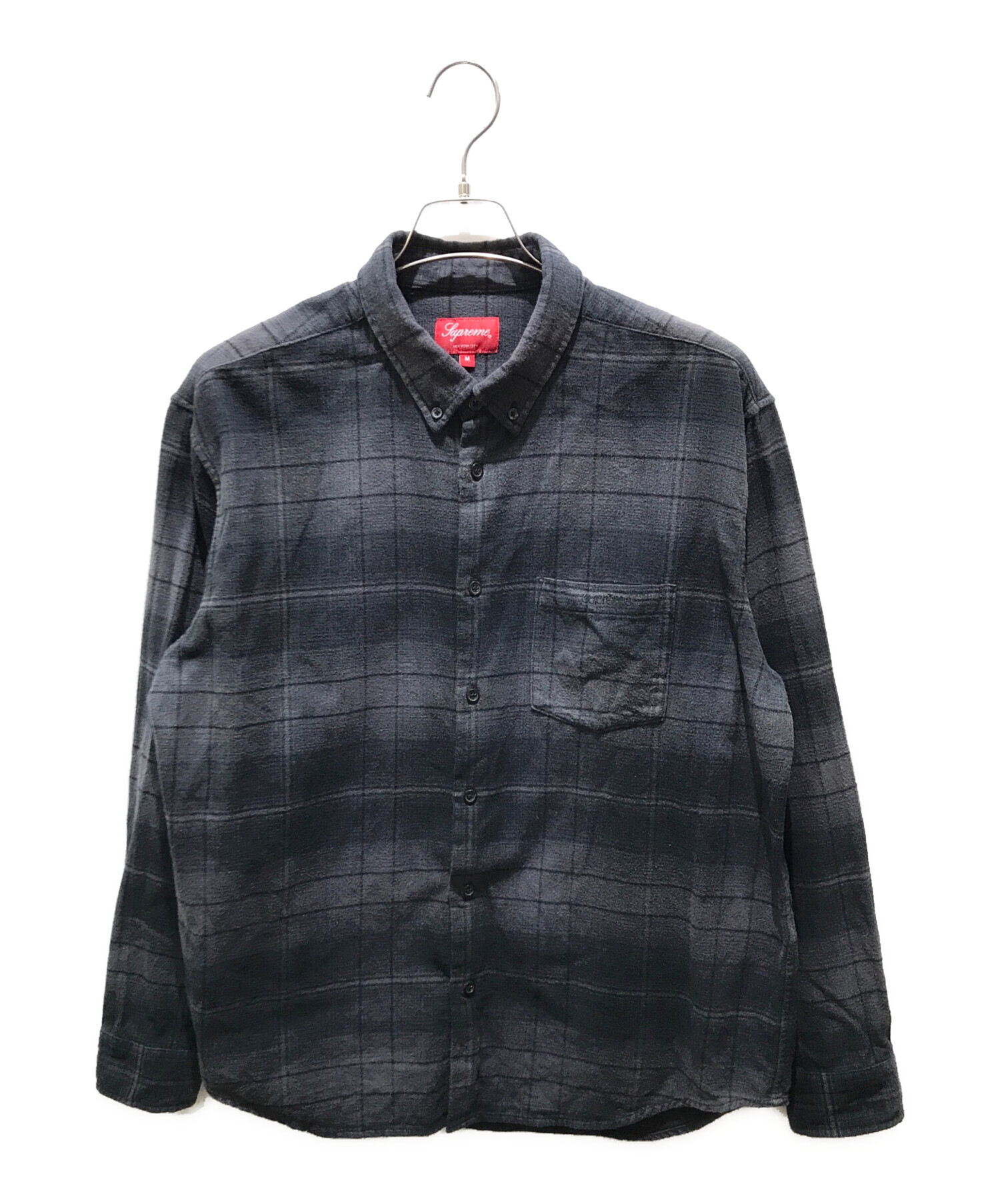 SUPREME (シュプリーム) Shadow Plaid Flannel Shirt ブラック サイズ:M