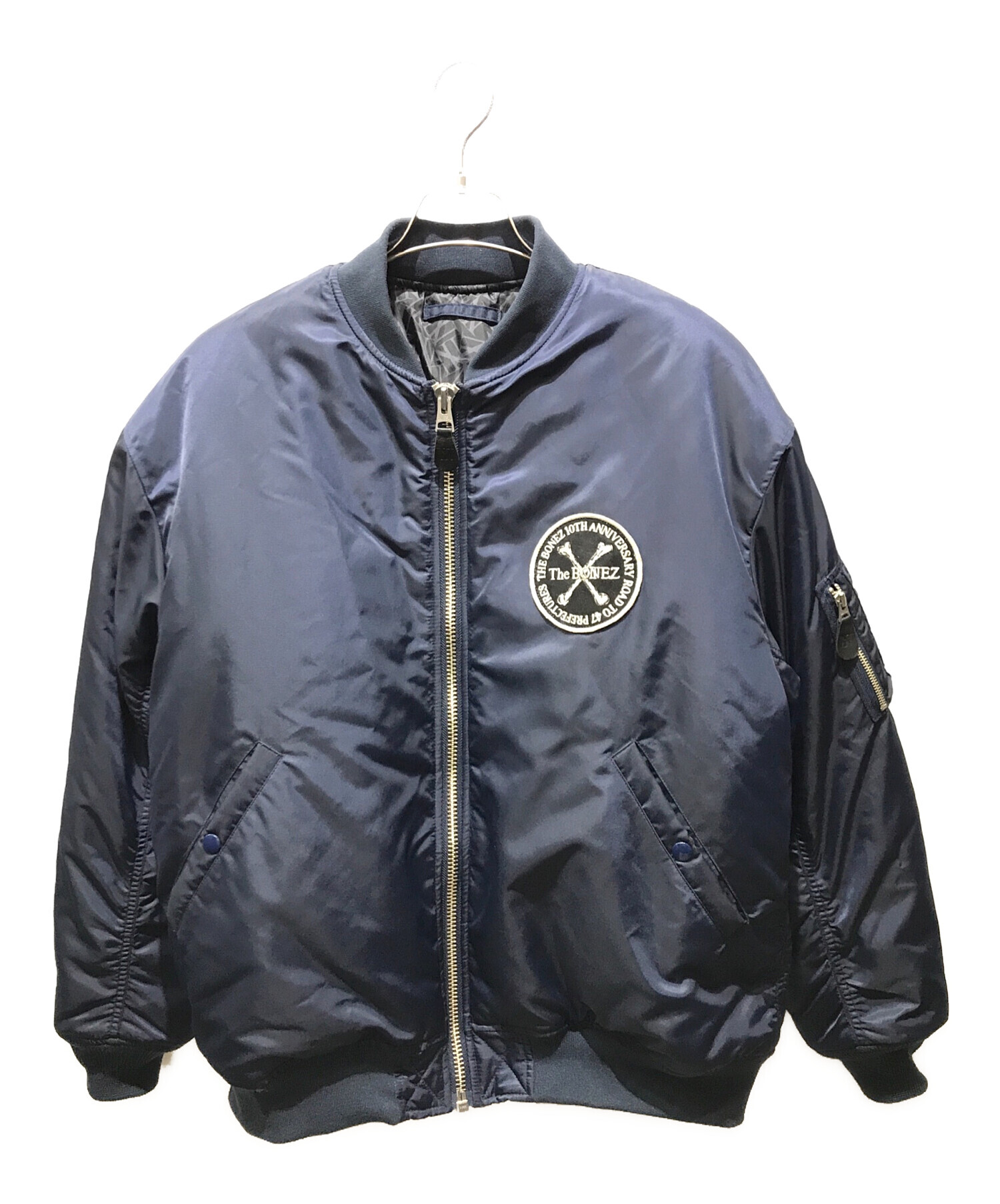 THE BONEZ (ザボーンズ) MA-1 JACKET　 3rd Edition ネイビー サイズ:4