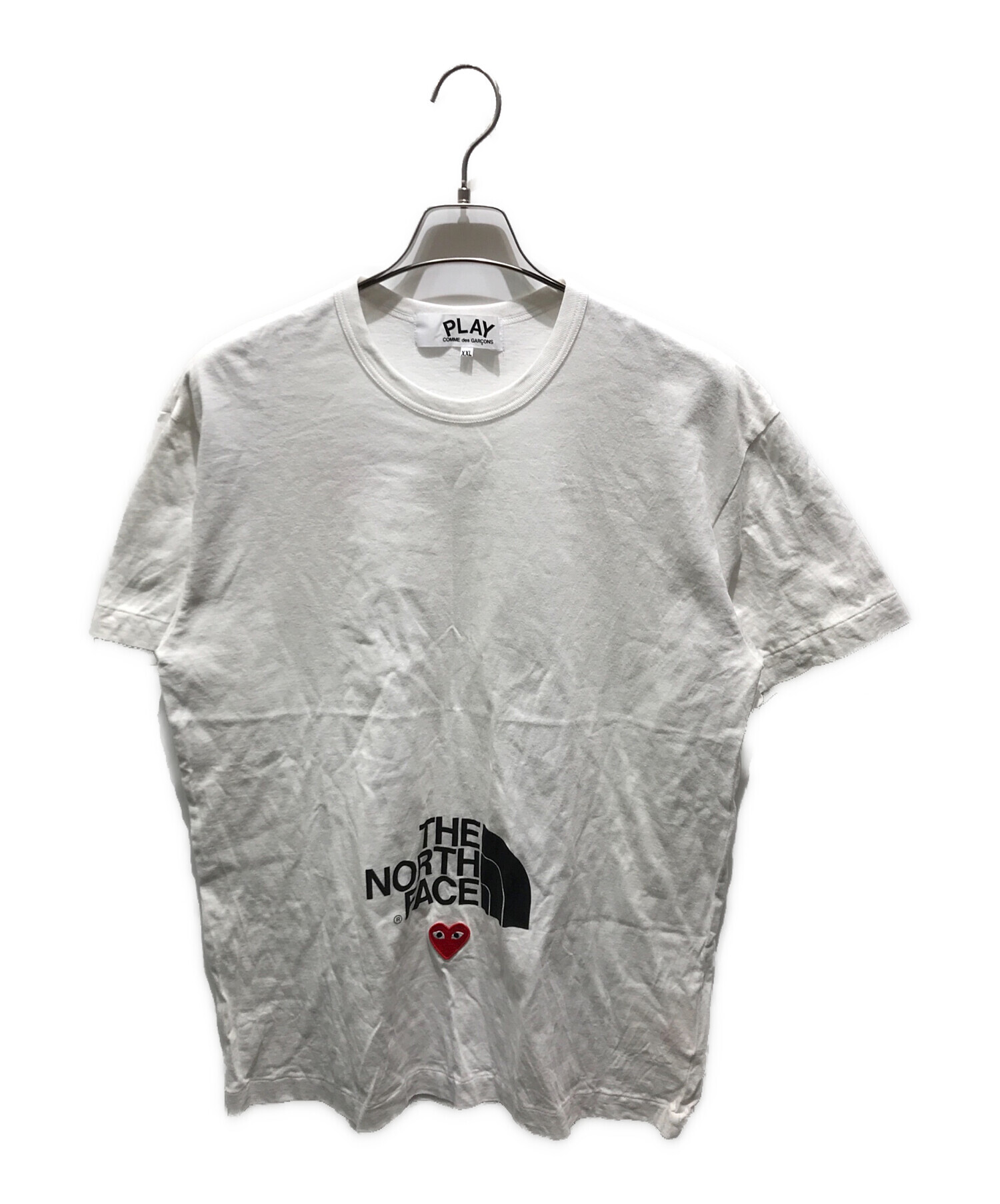 中古・古着通販】PLAY COMME des GARCONS (プレイ コムデギャルソン) THE NORTH FACE (ザ ノース フェイス)  ロゴプリントTシャツ AE-T202 ホワイト サイズ:XXL｜ブランド・古着通販 トレファク公式【TREFAC FASHION】スマホサイト