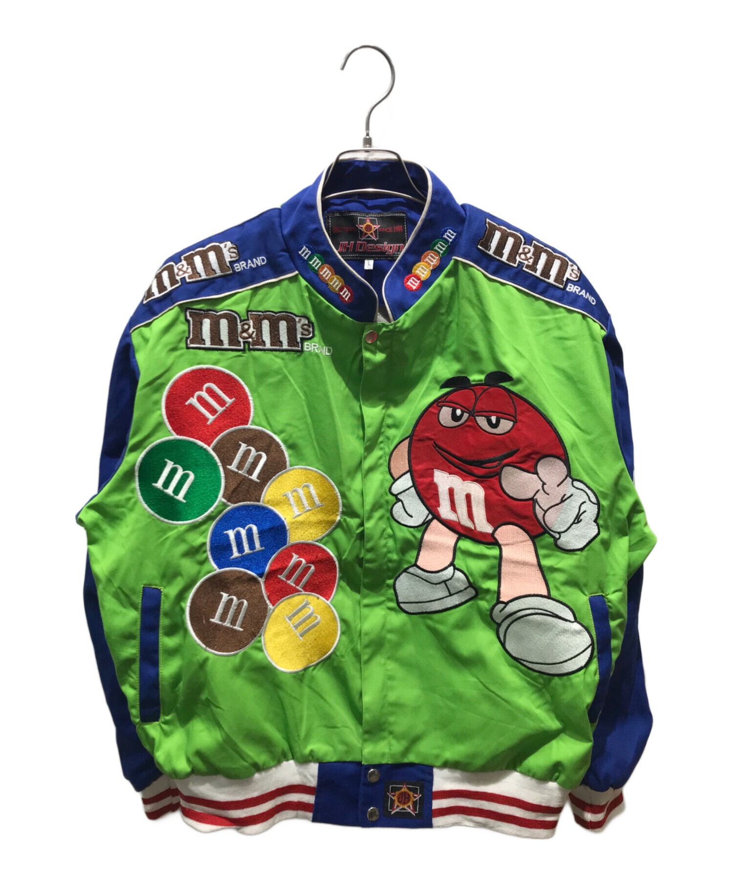 中古・古着通販】JH Design (ジェイエイチデザイン) M&M (エムアンドエム) レーシングジャケット グリーン×ブルー  サイズ:L｜ブランド・古着通販 トレファク公式【TREFAC FASHION】スマホサイト