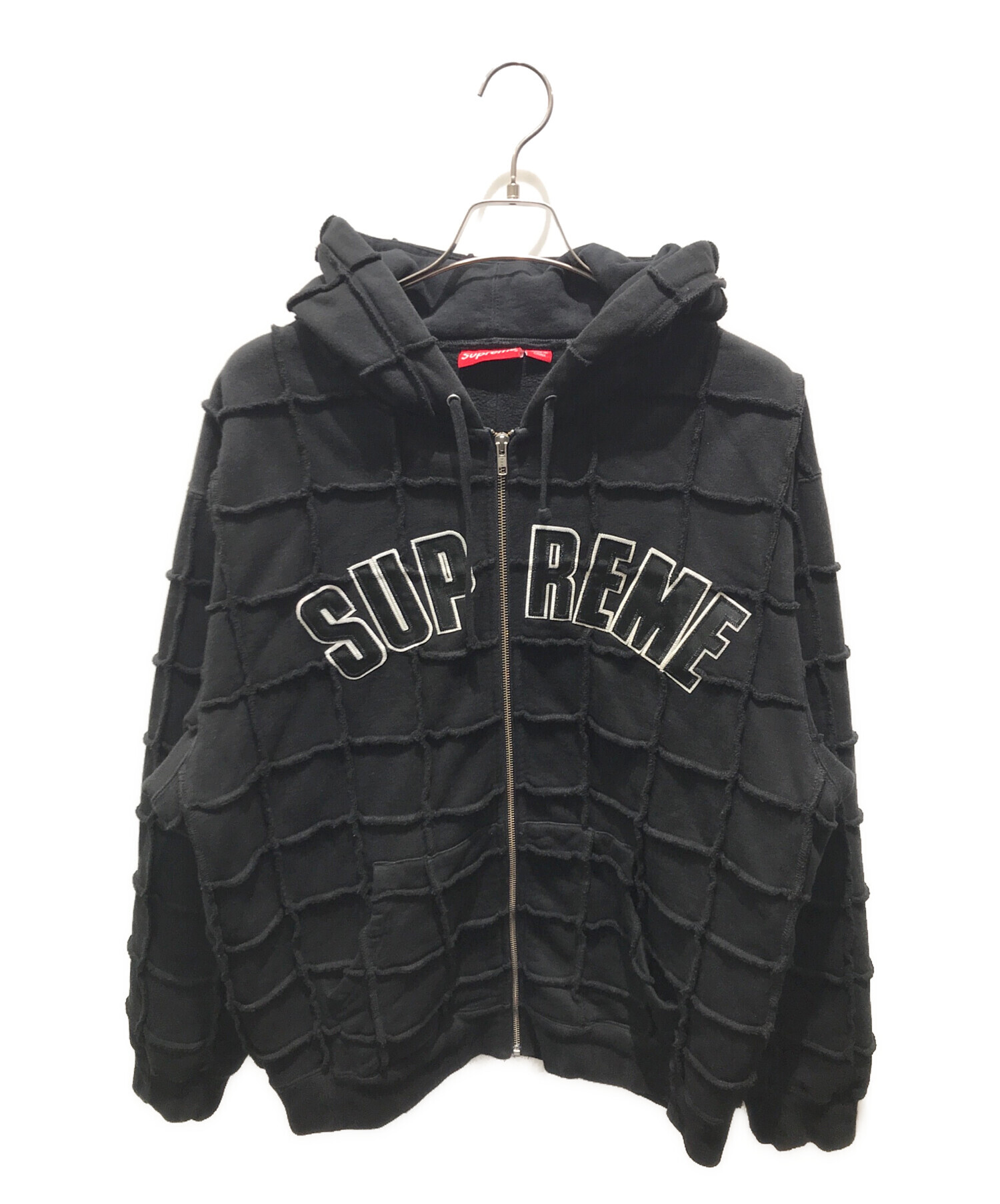 中古・古着通販】Supreme (シュプリーム) Reverse Patchwork Zip Up Hoodie ブラック  サイズ:L｜ブランド・古着通販 トレファク公式【TREFAC FASHION】スマホサイト