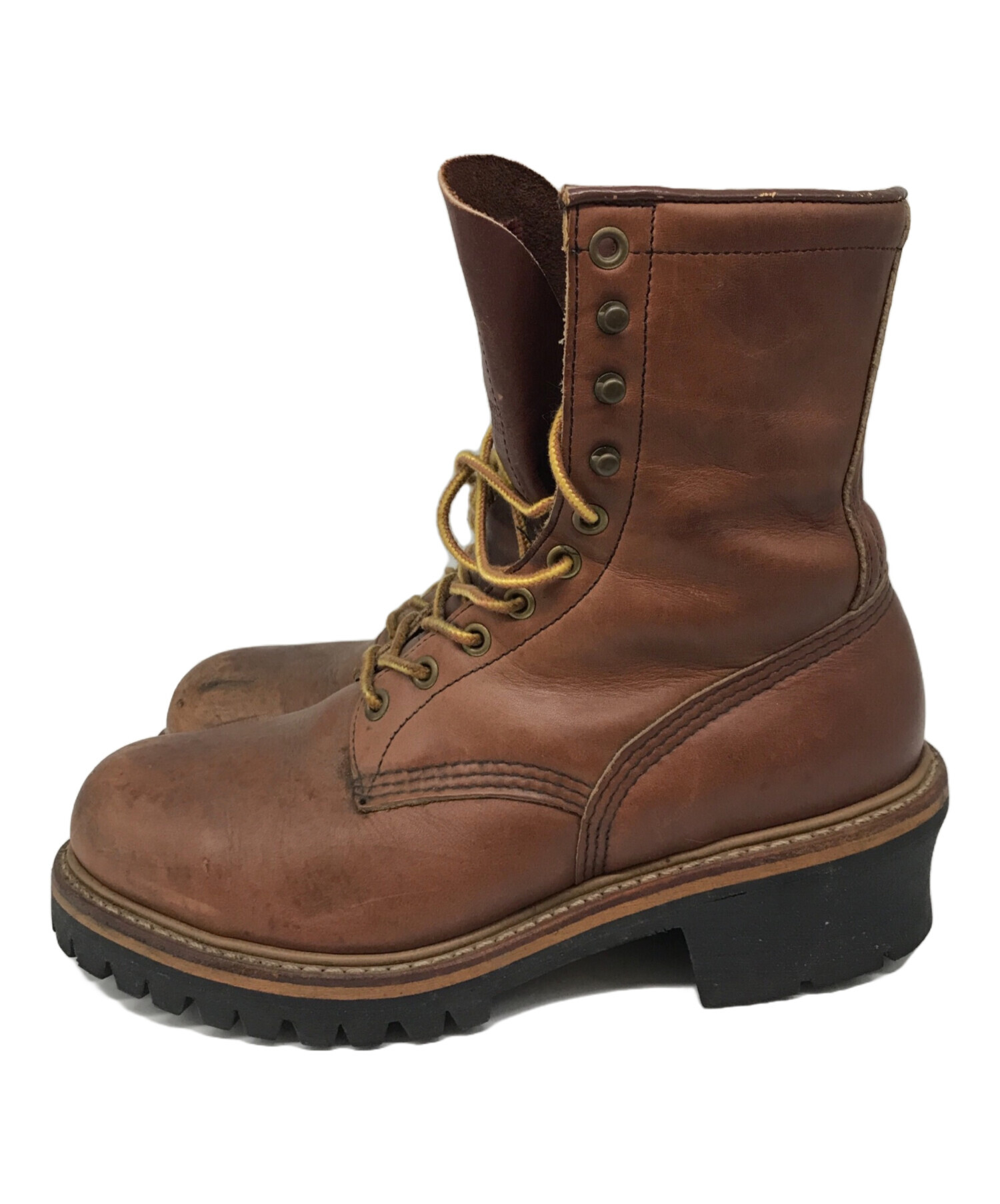 中古・古着通販】RED WING (レッドウィング) ロガーブーツ ANSI Z41 PT91 ブラウン サイズ:7.5｜ブランド・古着通販  トレファク公式【TREFAC FASHION】スマホサイト