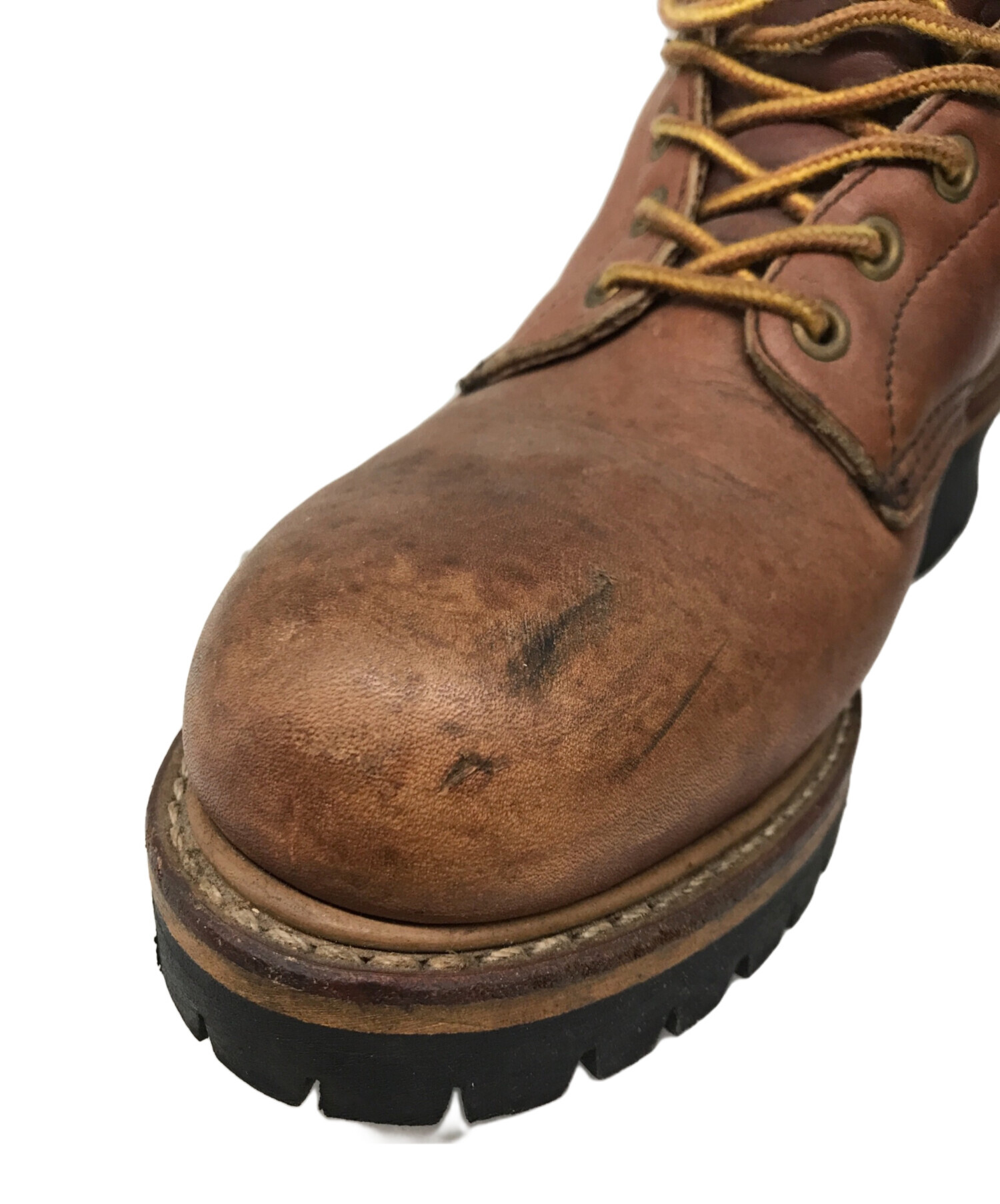 中古・古着通販】RED WING (レッドウィング) ロガーブーツ ANSI Z41 PT91 ブラウン サイズ:7.5｜ブランド・古着通販  トレファク公式【TREFAC FASHION】スマホサイト