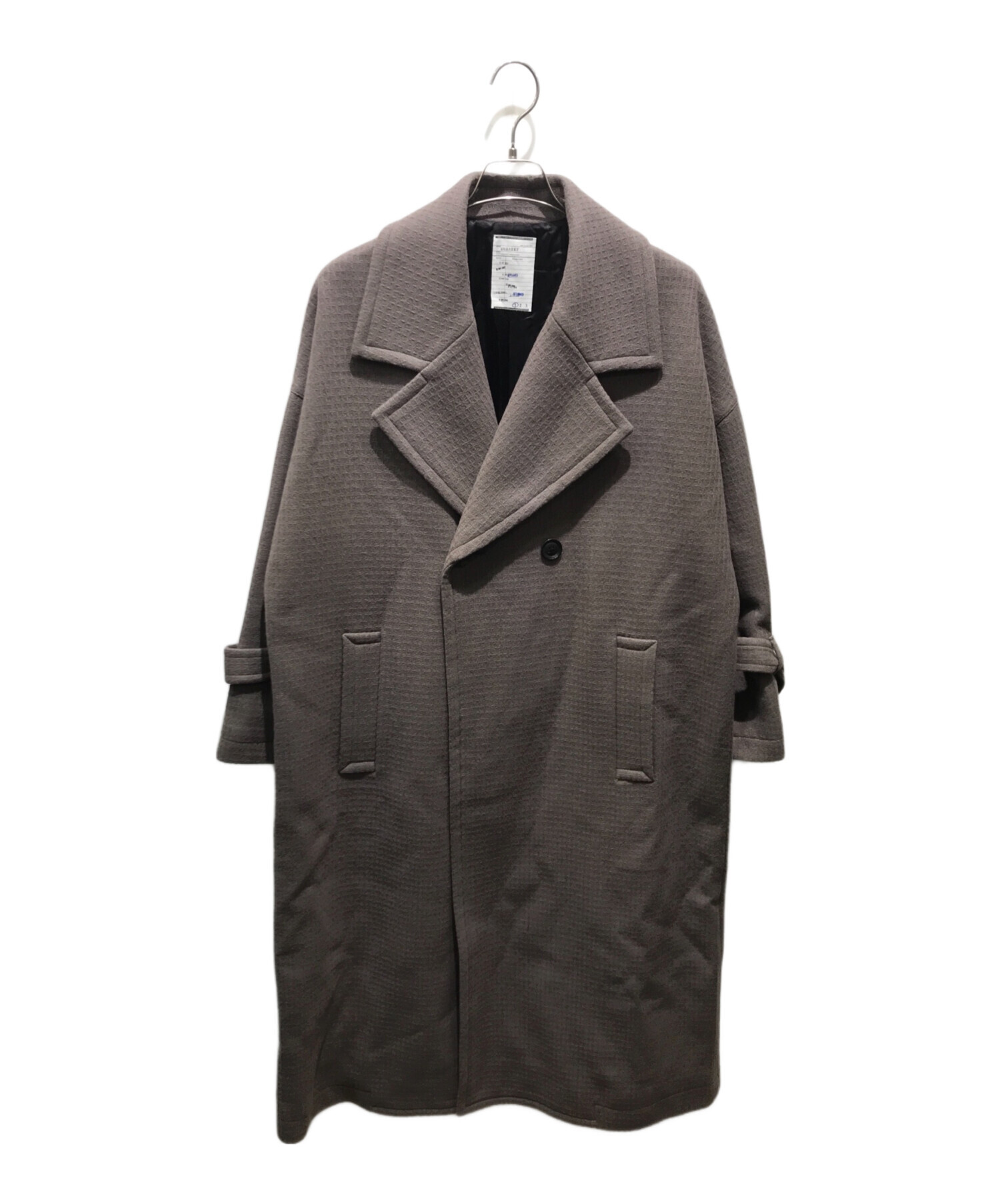 中古・古着通販】SHAREEF (シャリーフ) CASHMERE MELTON LONG COAT 17711001 ブラウン  サイズ:1｜ブランド・古着通販 トレファク公式【TREFAC FASHION】スマホサイト