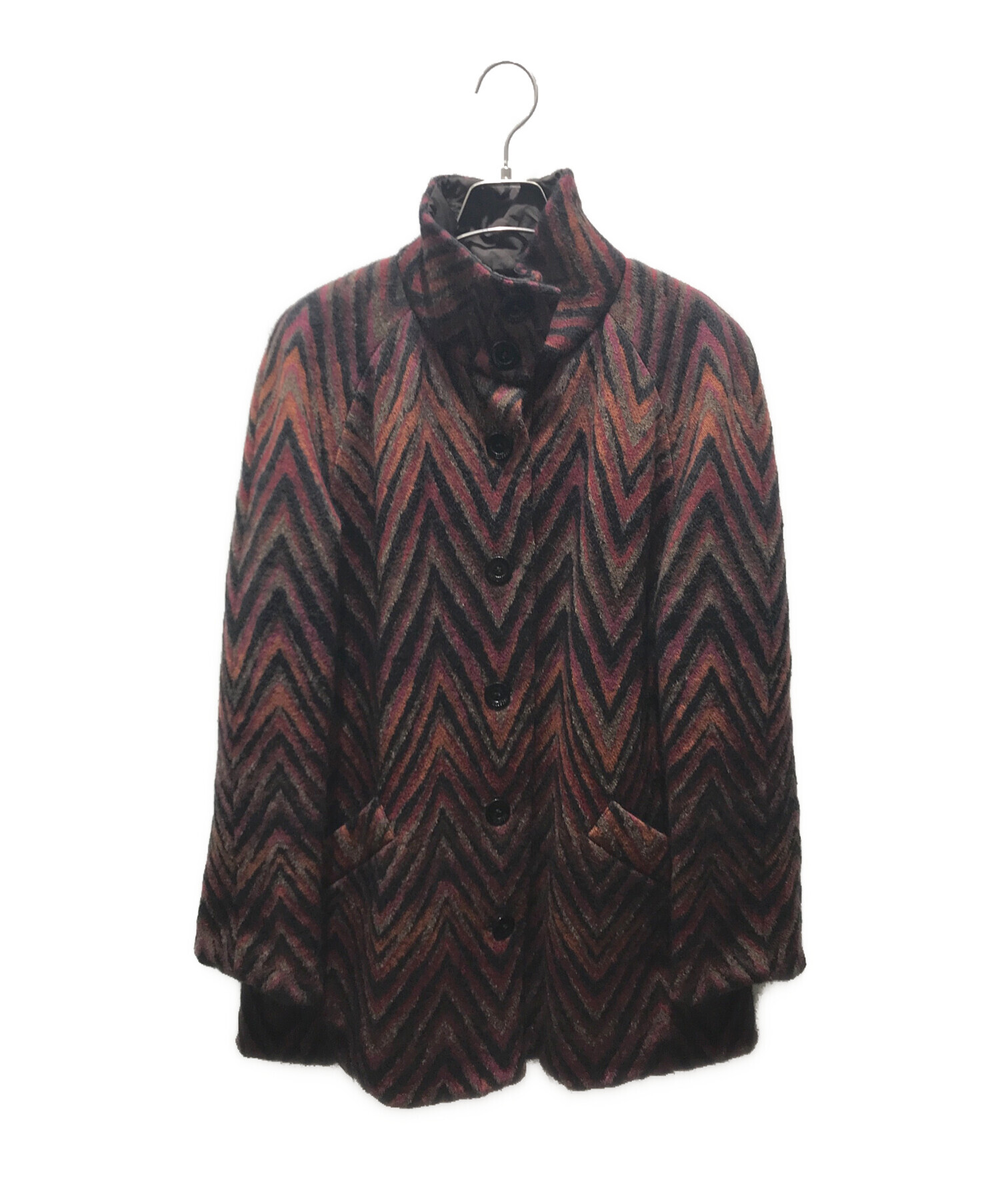 中古・古着通販】missoni (ミッソーニ) リバーシブルキルティングコート ブラウン サイズ:44｜ブランド・古着通販  トレファク公式【TREFAC FASHION】スマホサイト