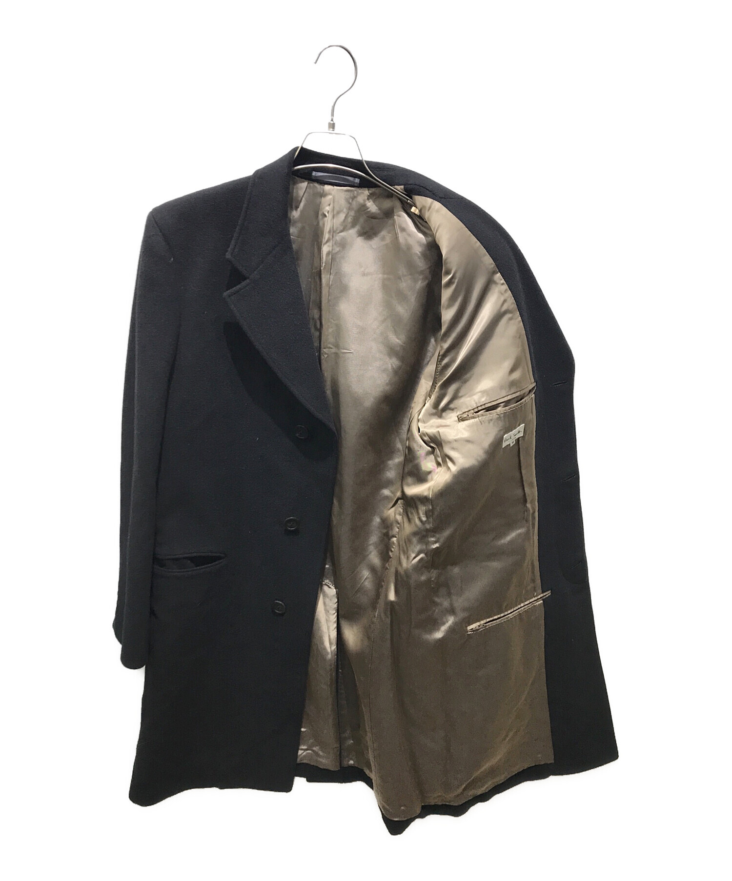 中古・古着通販】Paul Smith London (ポールスミスロンドン) アンゴラ混チェスターコート ブラック サイズ:M｜ブランド・古着通販  トレファク公式【TREFAC FASHION】スマホサイト