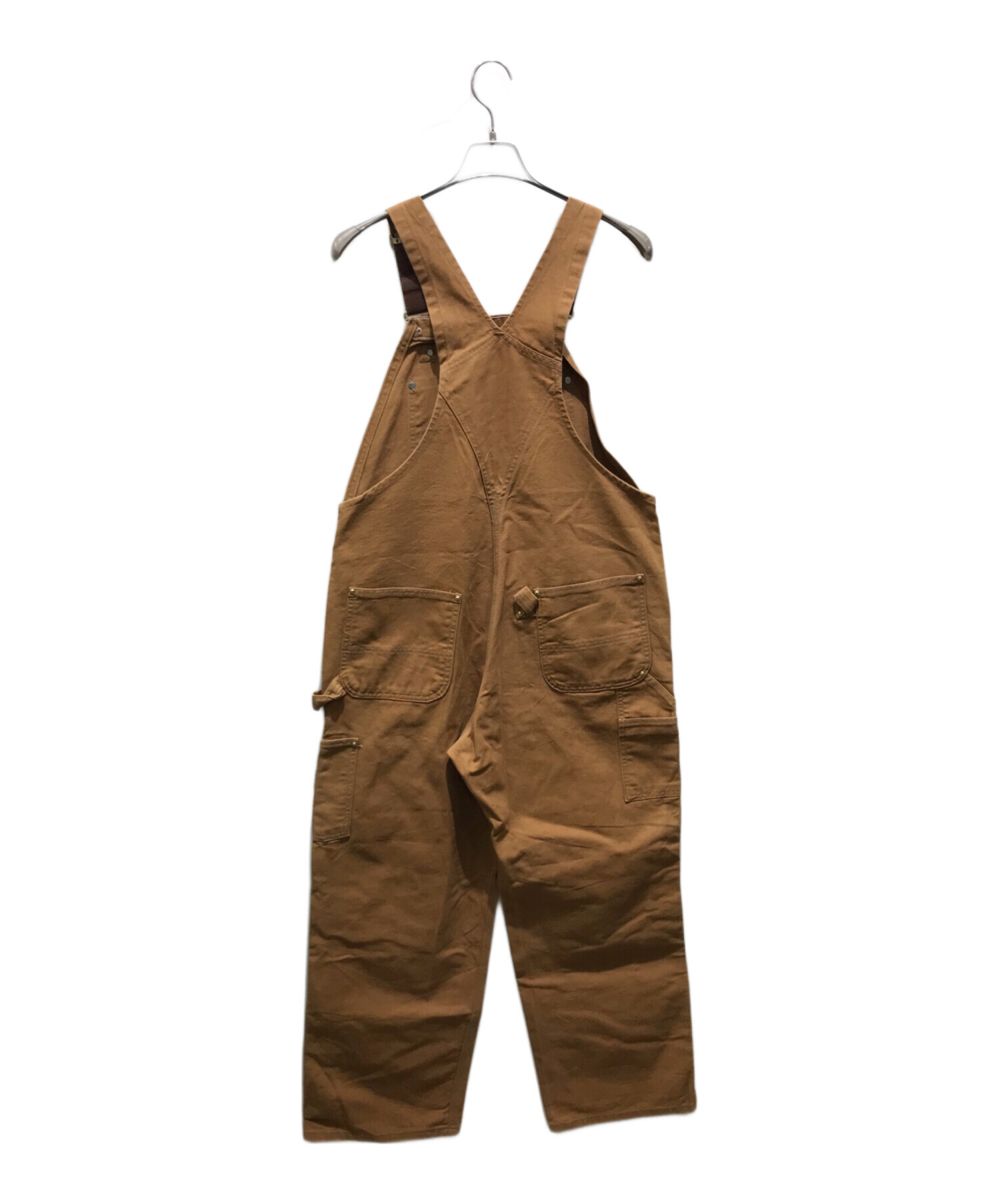 中古・古着通販】CarHartt (カーハート) ダブルニーダックオーバーオール ブラウン サイズ:38｜ブランド・古着通販  トレファク公式【TREFAC FASHION】スマホサイト