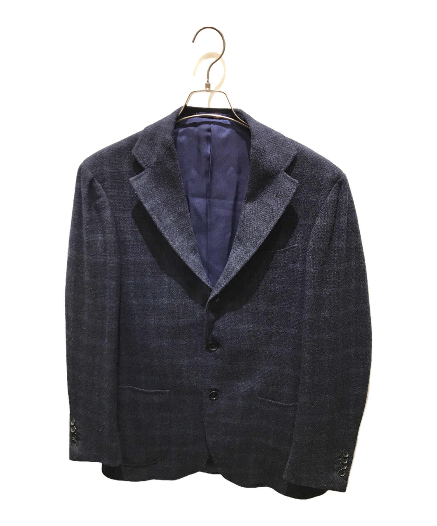 中古・古着通販】RING JACKET (リングジャケット) ウール メランジ ウィンドウペーン シングル3Bジャケット RT057F05X ネイビー  サイズ:46｜ブランド・古着通販 トレファク公式【TREFAC FASHION】スマホサイト