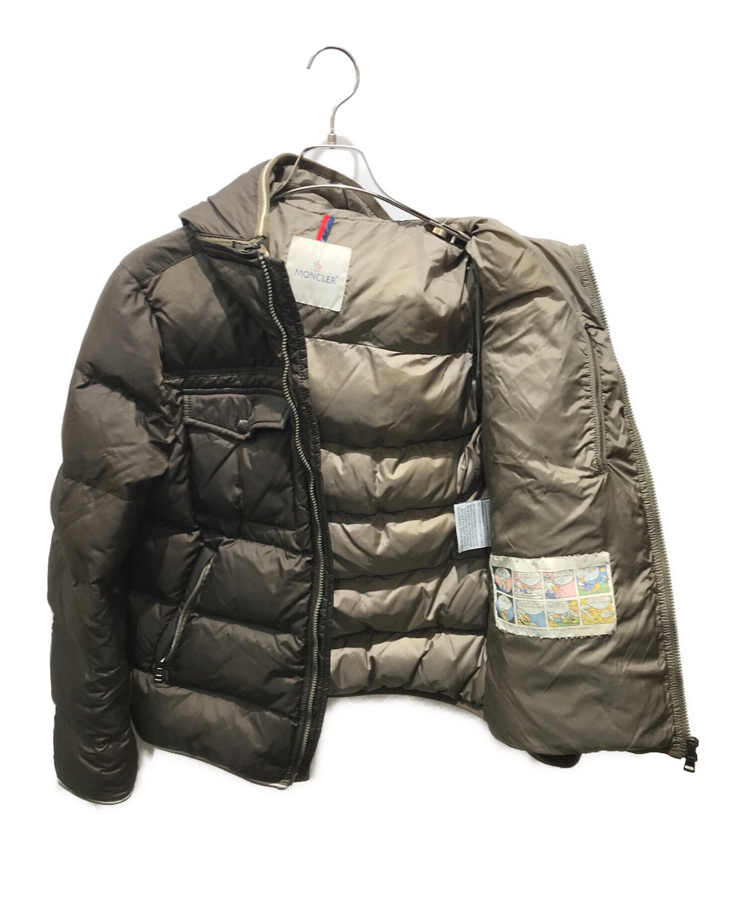 中古・古着通販】MONCLER (モンクレール) THOMAS ダウンジャケット 220914135305 53227 ブラウン  サイズ:記載無しの為実寸参照｜ブランド・古着通販 トレファク公式【TREFAC FASHION】スマホサイト