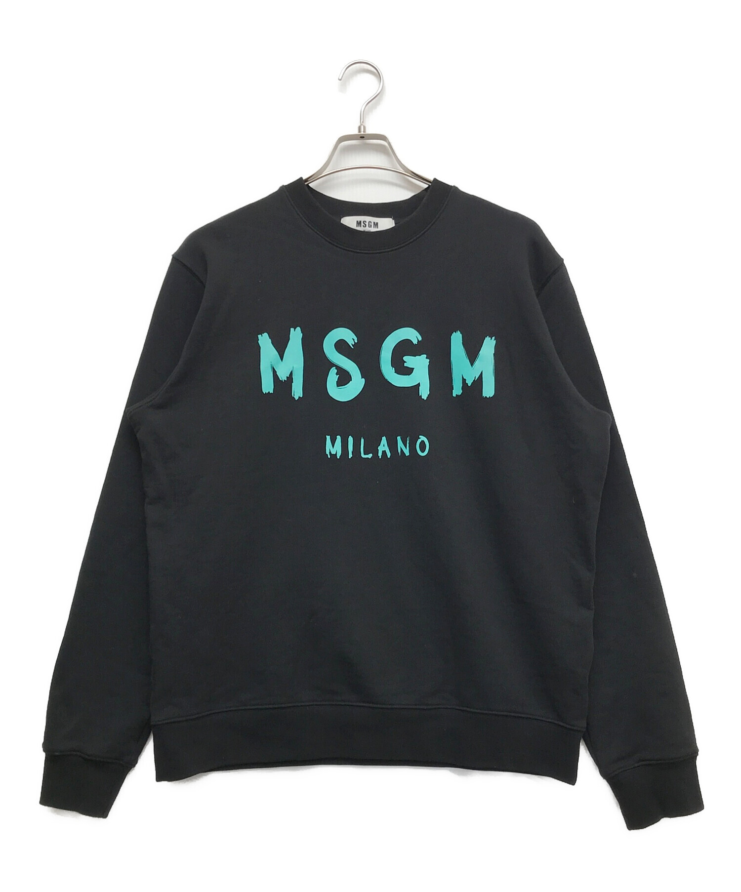 MSGM (エムエスジーエム) プリントスウェット ブラック サイズ:L