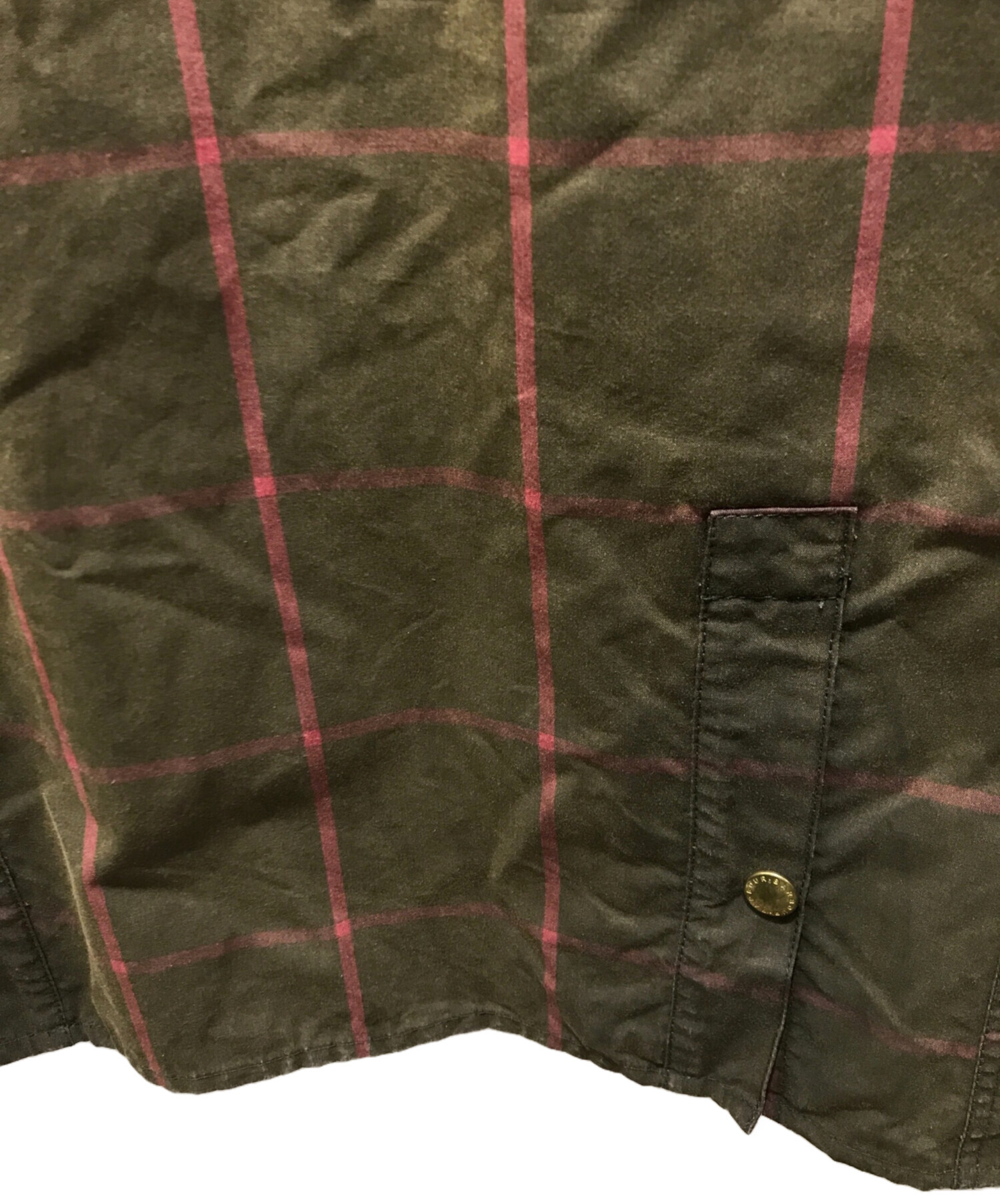 中古・古着通販】Barbour (バブアー) SL BEDALE WINDOW PANE CHECK MWX0584OL71 代理店無し カーキ  サイズ:36｜ブランド・古着通販 トレファク公式【TREFAC FASHION】スマホサイト