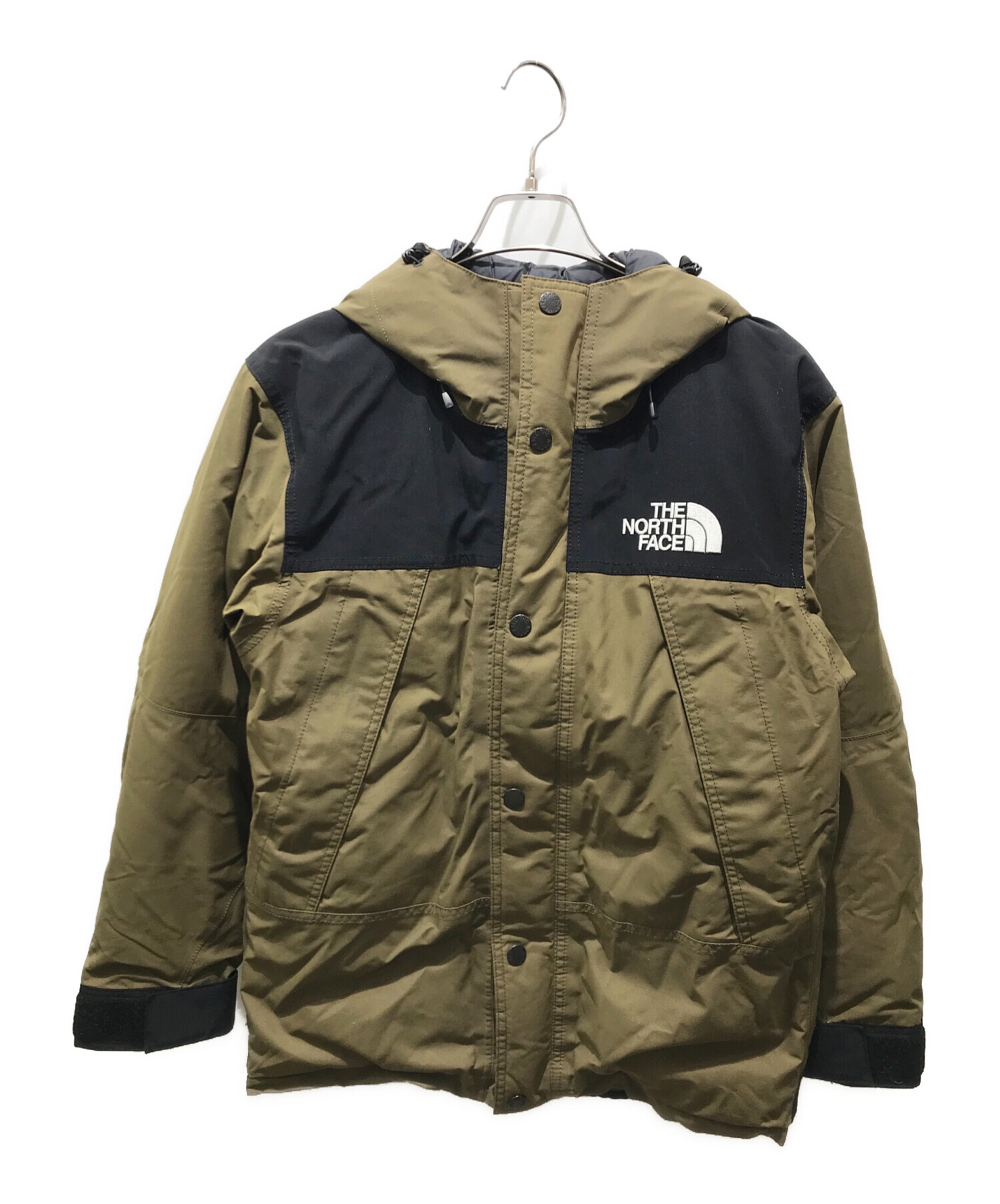 THE NORTH FACE (ザ ノース フェイス) マウンテンダウンジャケット　ND91837 カーキ サイズ:S