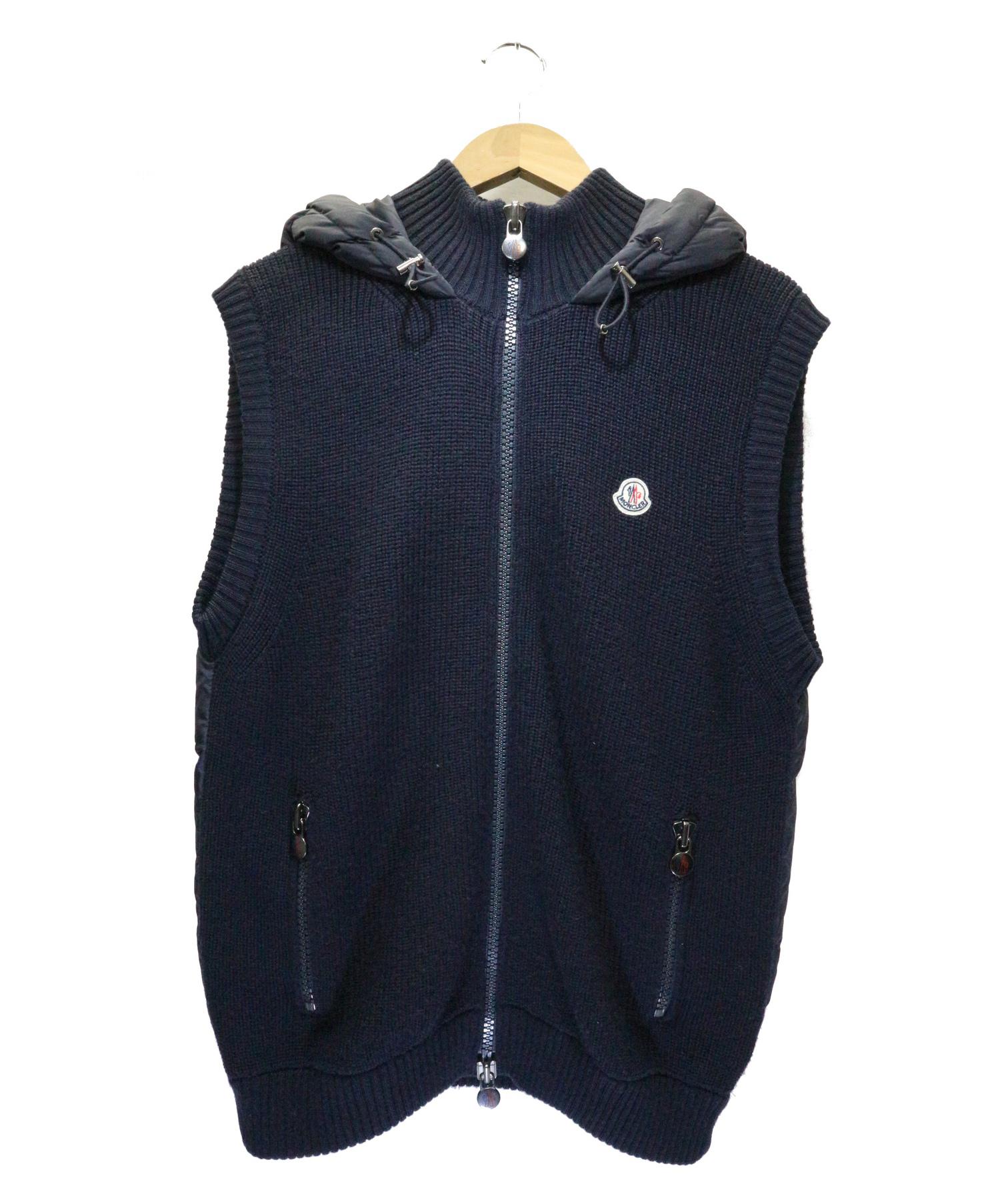 中古・古着通販】MONCLER (モンクレール) ニット切替ダウンベスト