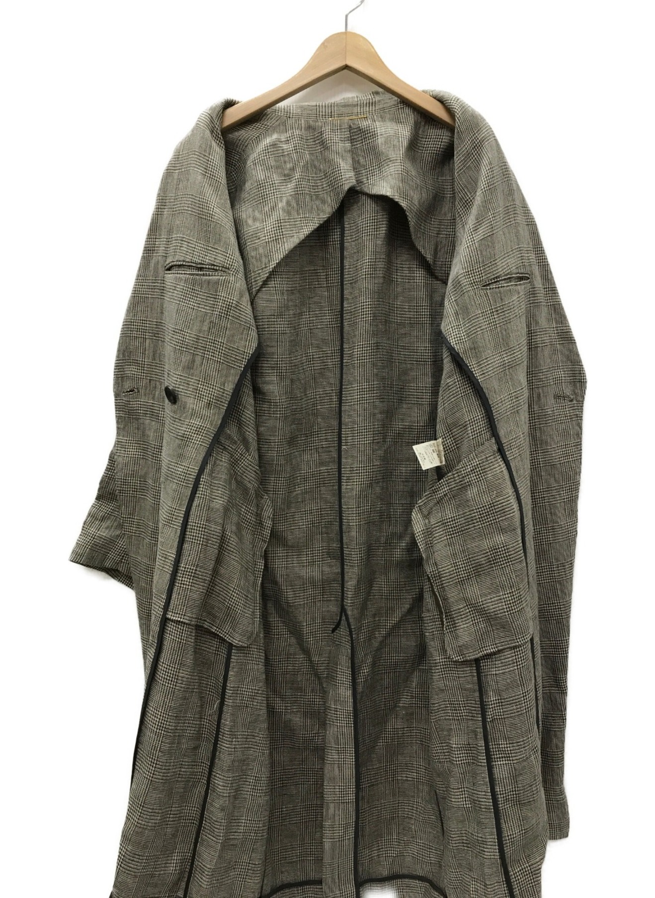 DEUXIEME CLASSE (ドゥーズィエム クラス) Glen Check coat グレンチェック コート ブラウン サイズ:-