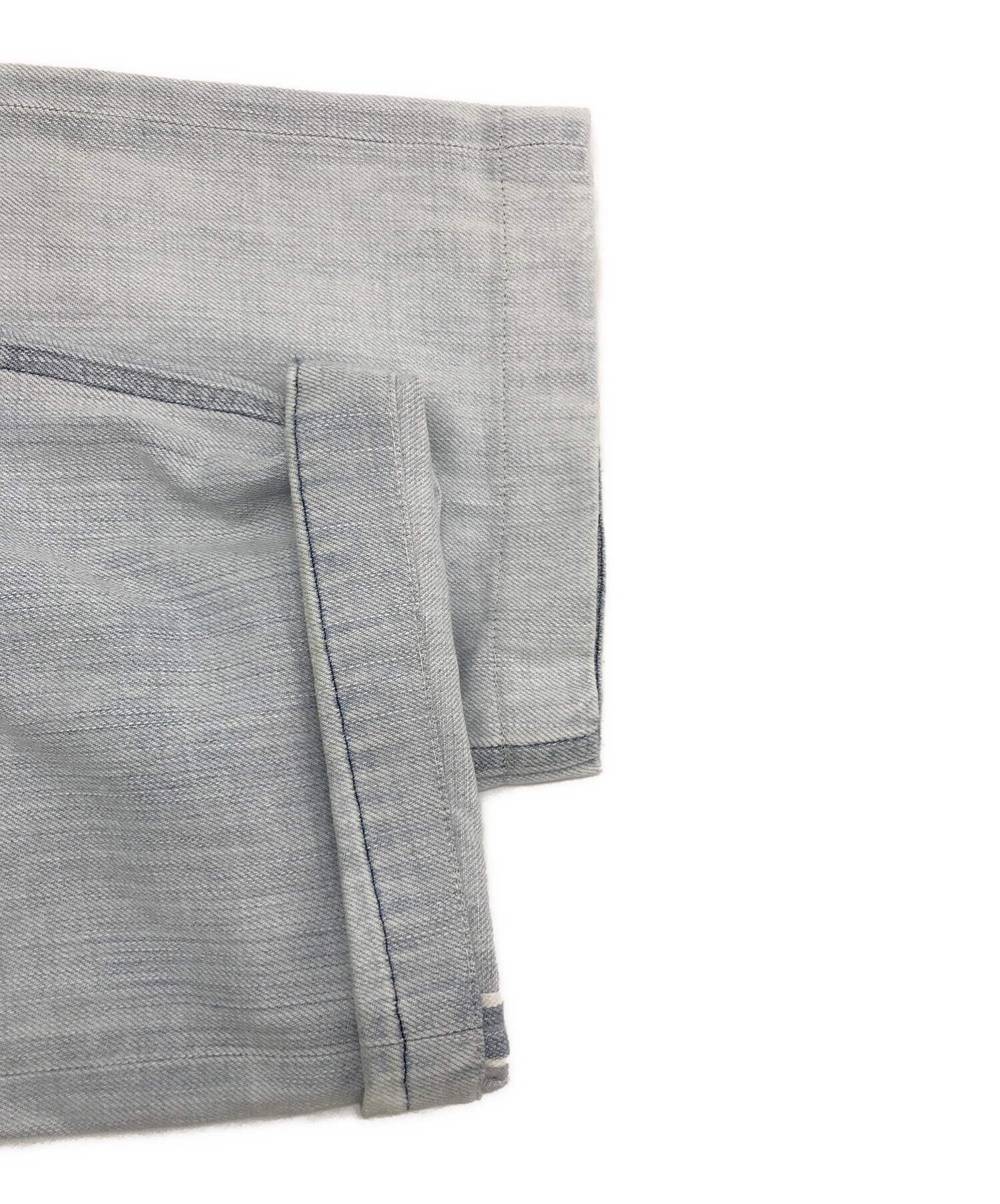 BLURHMS (ブラームス) 12oz Selvage Denim Long Belted Pants ライトインディゴ サイズ:M