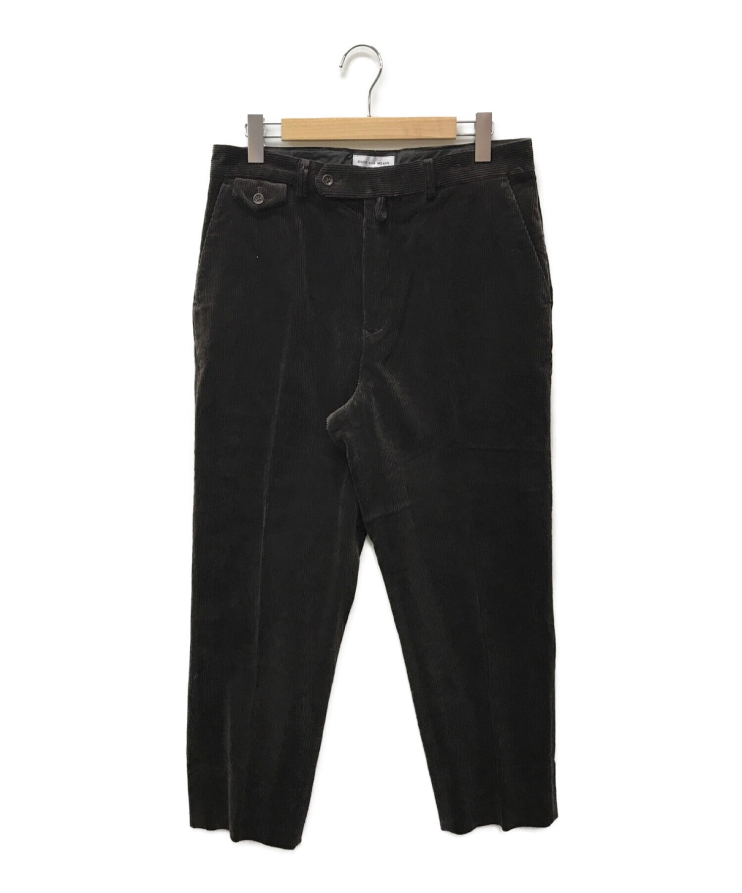 ENDS AND MEANS (エンズアンド ミーンズ) Standard Grandpa Cord Trousers ブラウン サイズ:L