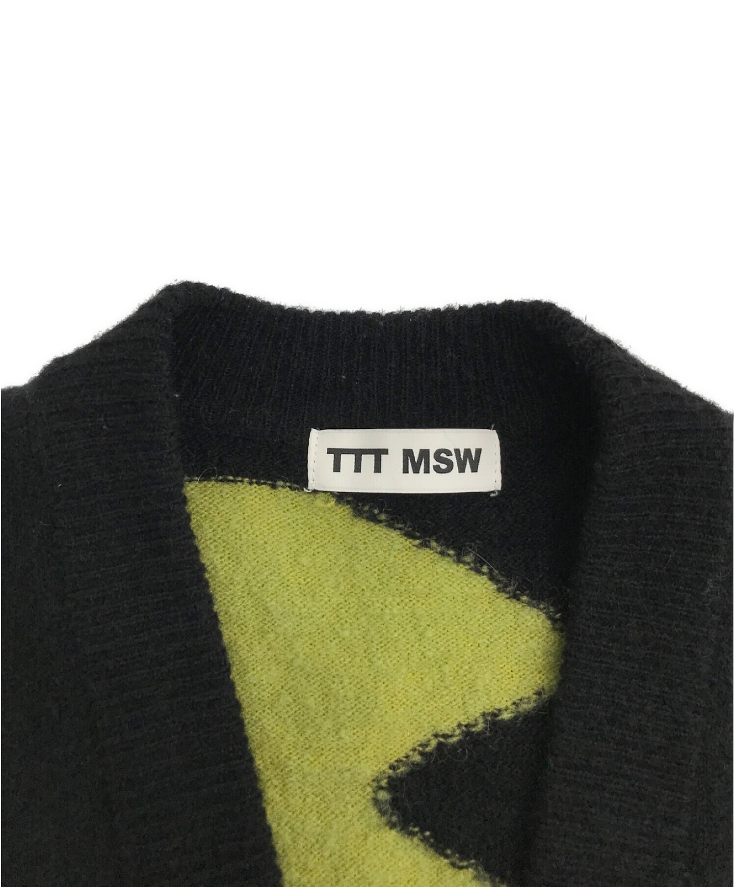 【店販用】TTT MSW モヘアカーディガン　ブラック トップス