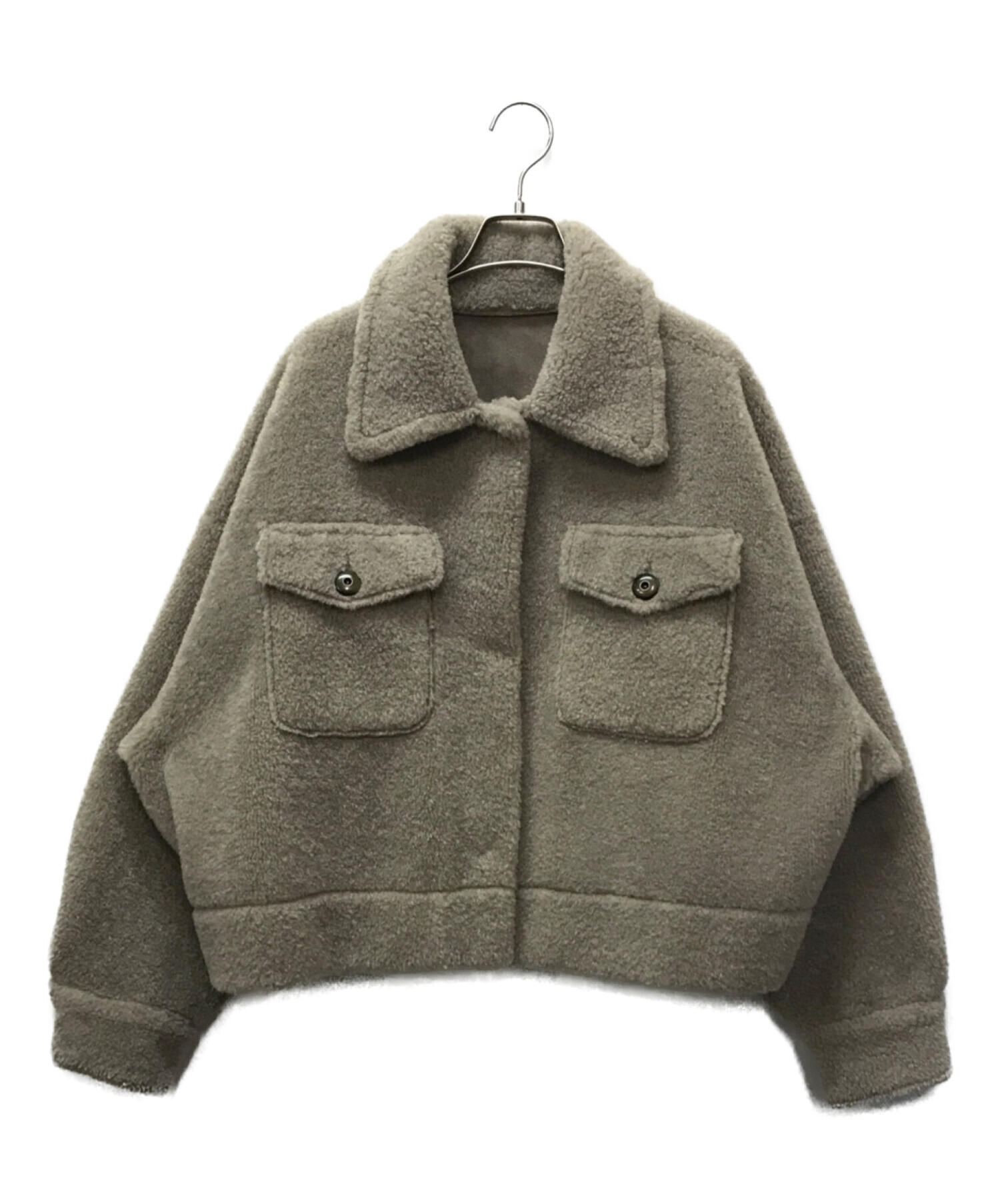 Ameri (アメリ) OVER SIZE ECO MOUTON COAT/ジャケット ベージュ サイズ:表記なし