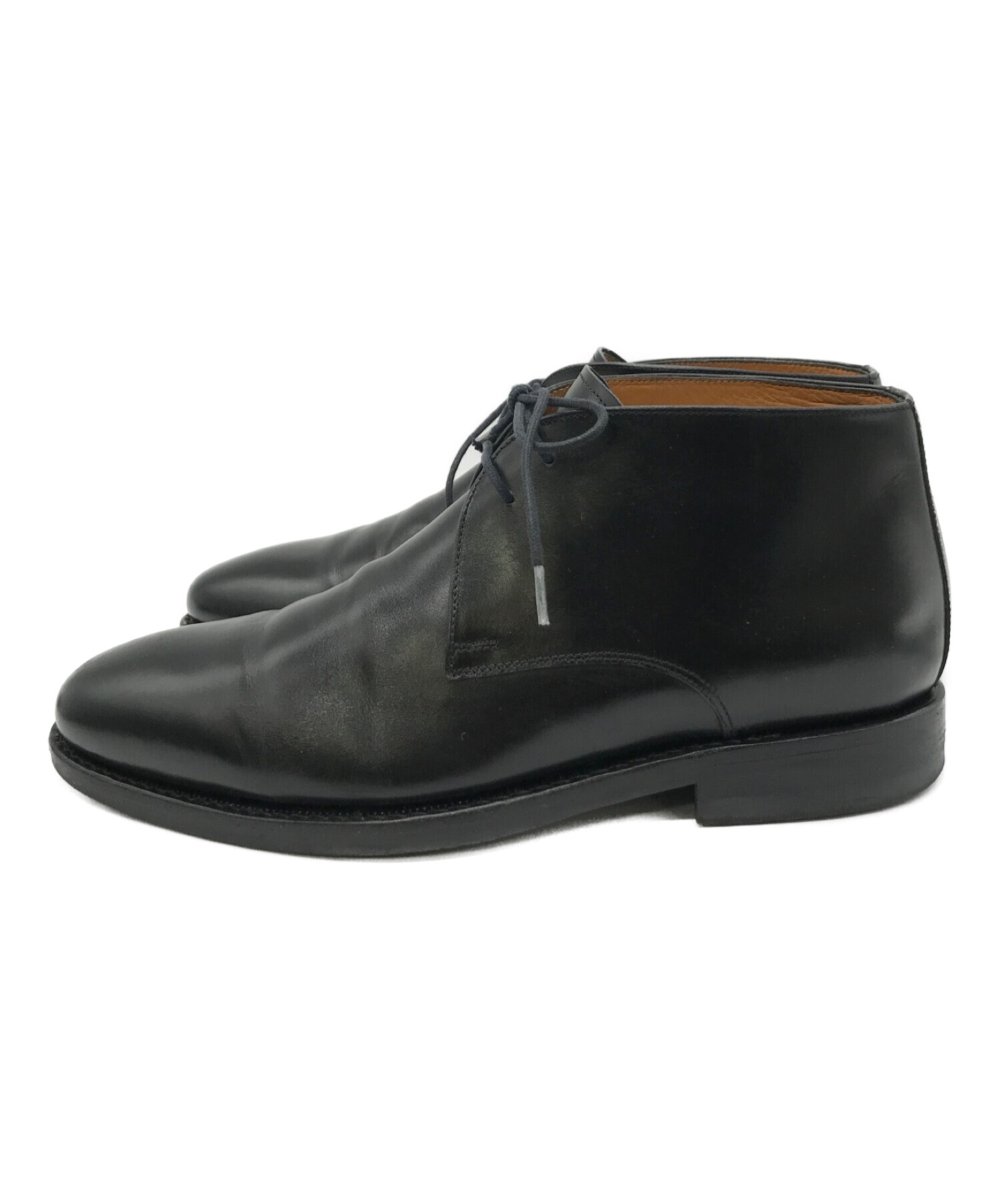 Jalan Sriwijaya (ジャランスリウァヤ) CALF BLACK DAINITE SOLE/チャッカブーツ ブラック サイズ:7