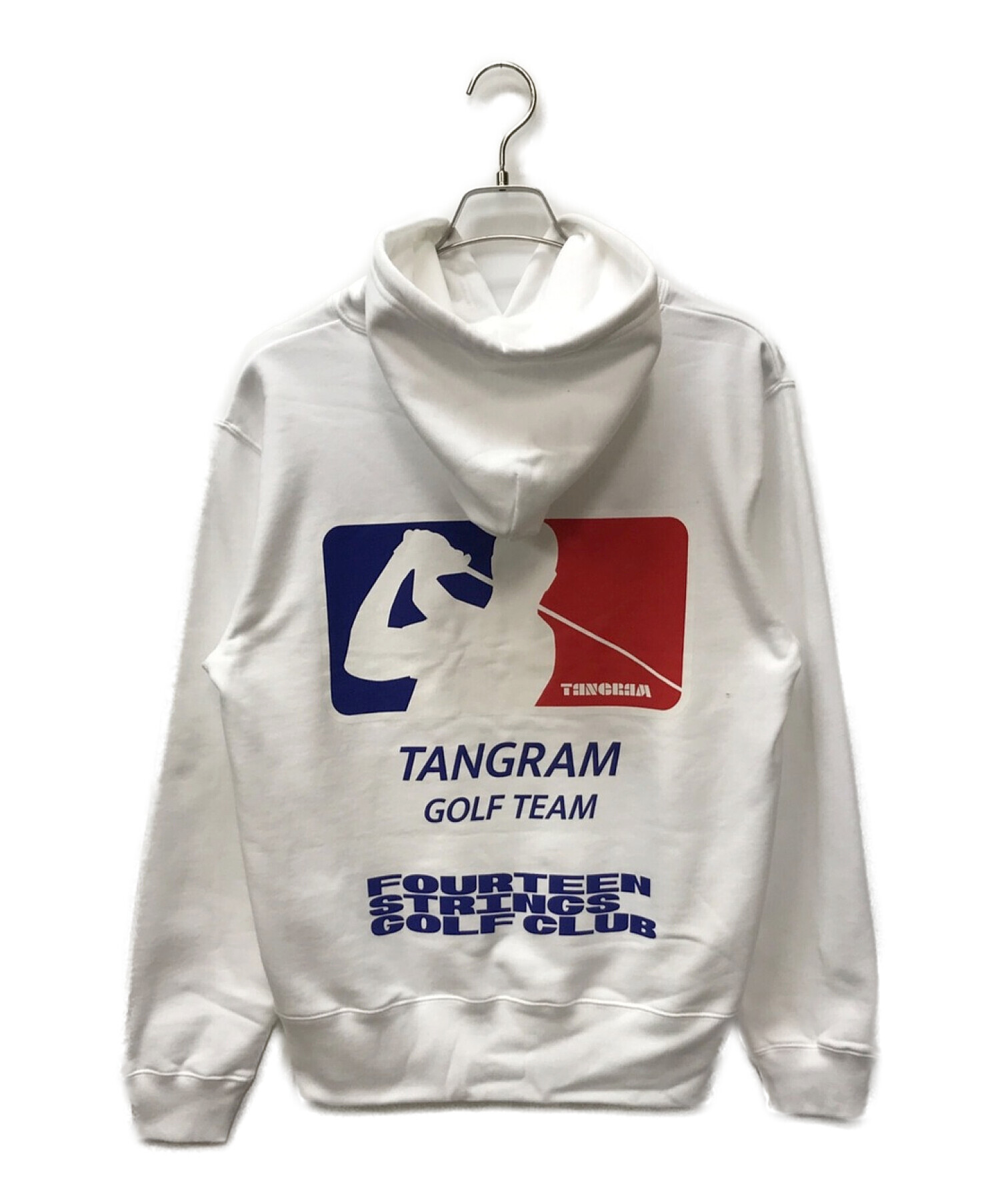 tangram (タングラム) プリントプルオーバーパーカー ホワイト サイズ:S