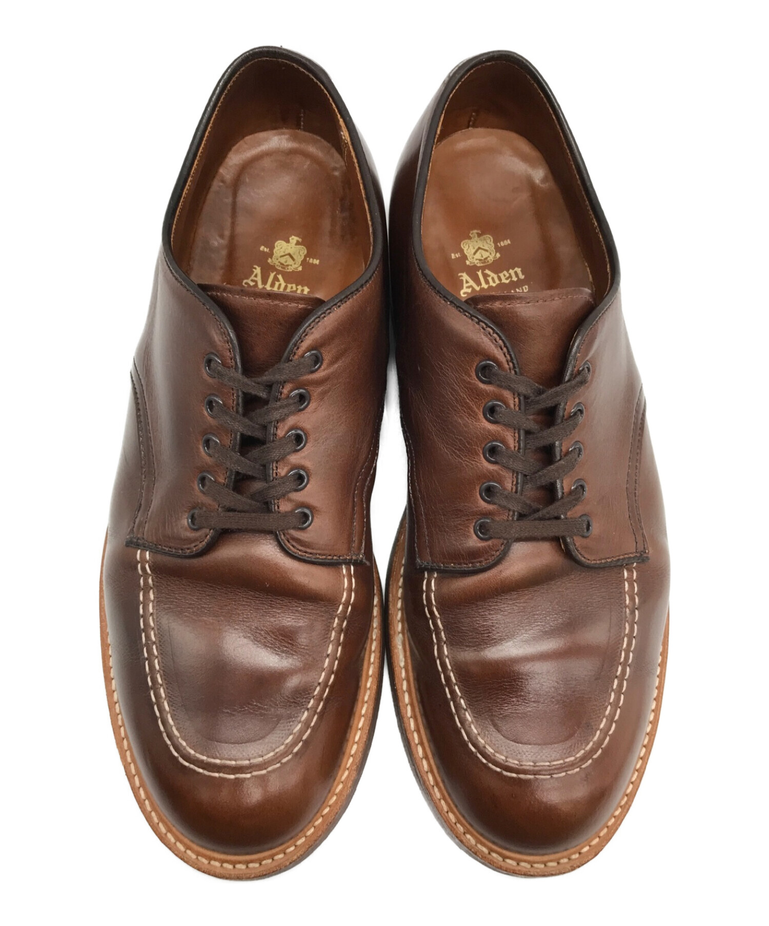 ALDEN (オールデン) 4002 INDY OXFORD ブラウン サイズ:8 1/2D