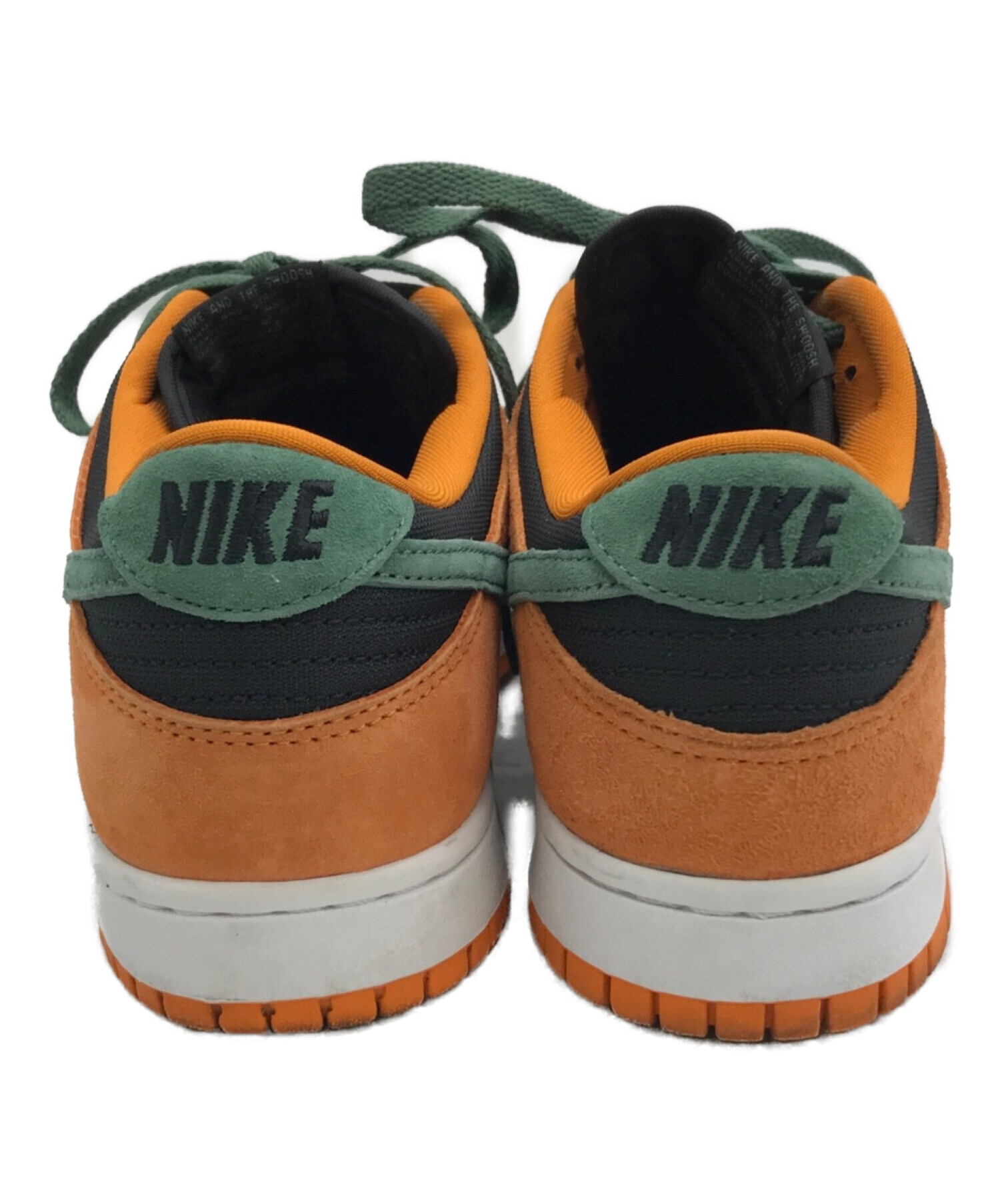 NIKE (ナイキ) DUNK LOW CERAMIC UGLY DUCKLING PACK/ローカットスニーカー オレンジ×グリーン サイズ:US8