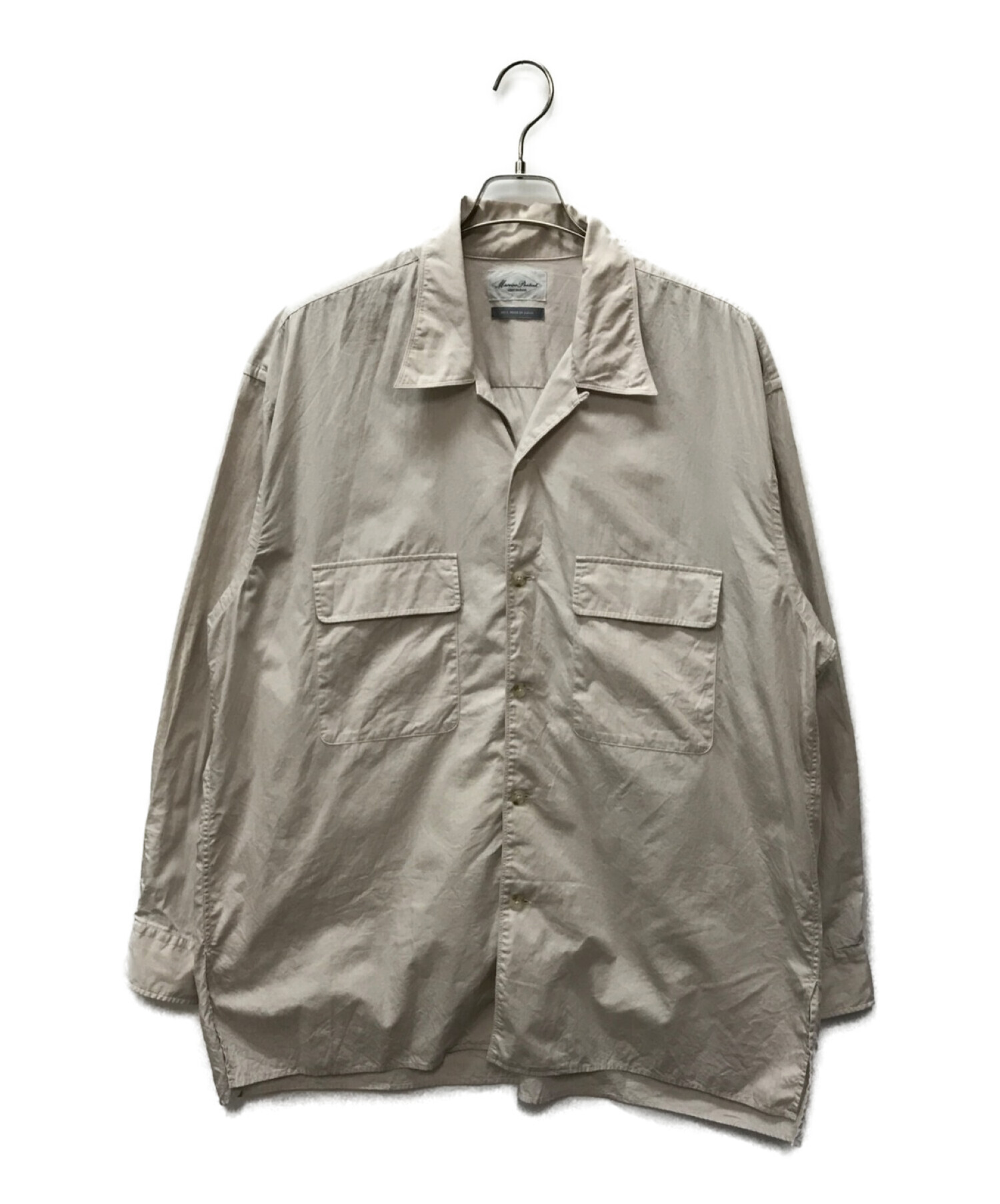 Marvine Pontiak Shirt Makers (マーヴィンポンティアックシャツメイカーズ) Open Collar SH  /オープンカラーシャツ ベージュ サイズ:Free