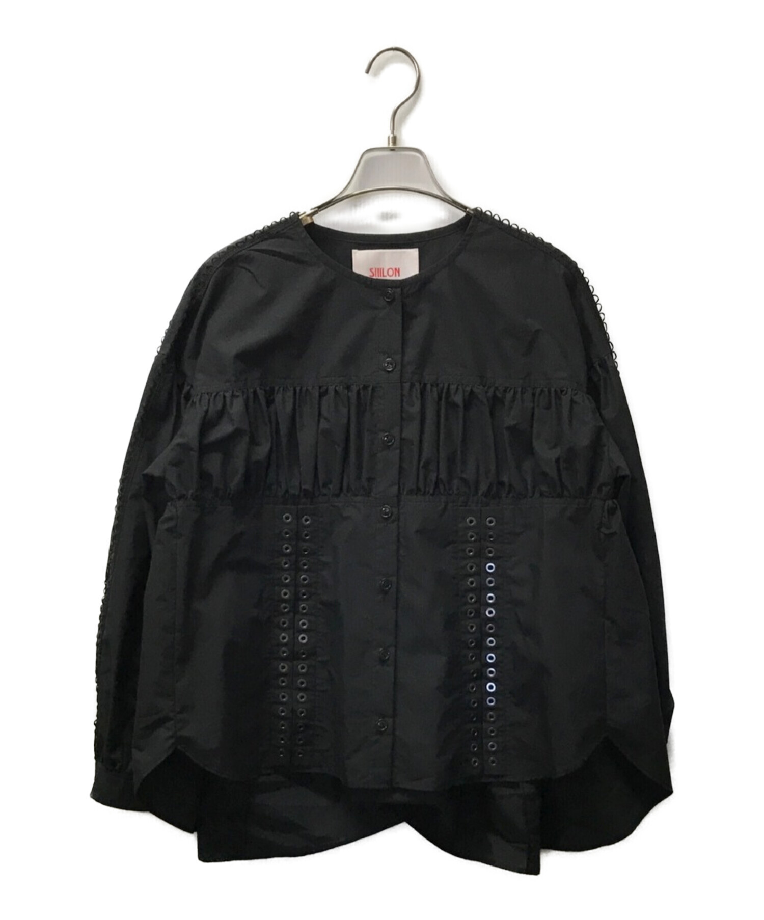SIIILON (シーロン) Prototype blouse ブラック サイズ:F