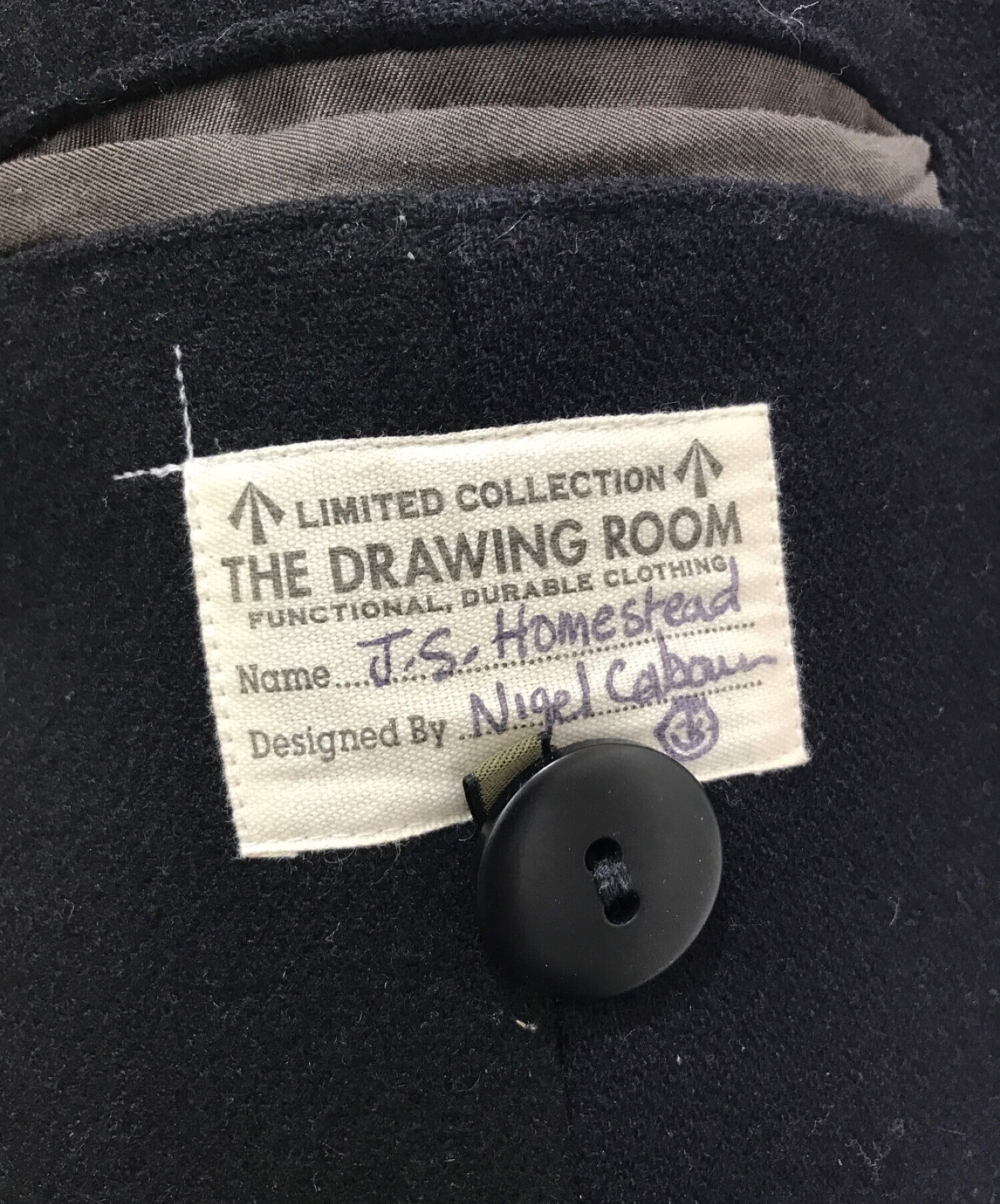 中古・古着通販】NIGEL CABOURN×J.S HOMESTEAD (ナイジェルケーボン×ジャーナルスタンダードホームステッド) THE  DRAWING ROOM USN P-COAT（ドローイングルームPコート） ネイビー サイズ:48｜ブランド・古着通販 トレファク公式【TREFAC  FASHION】スマホサイト