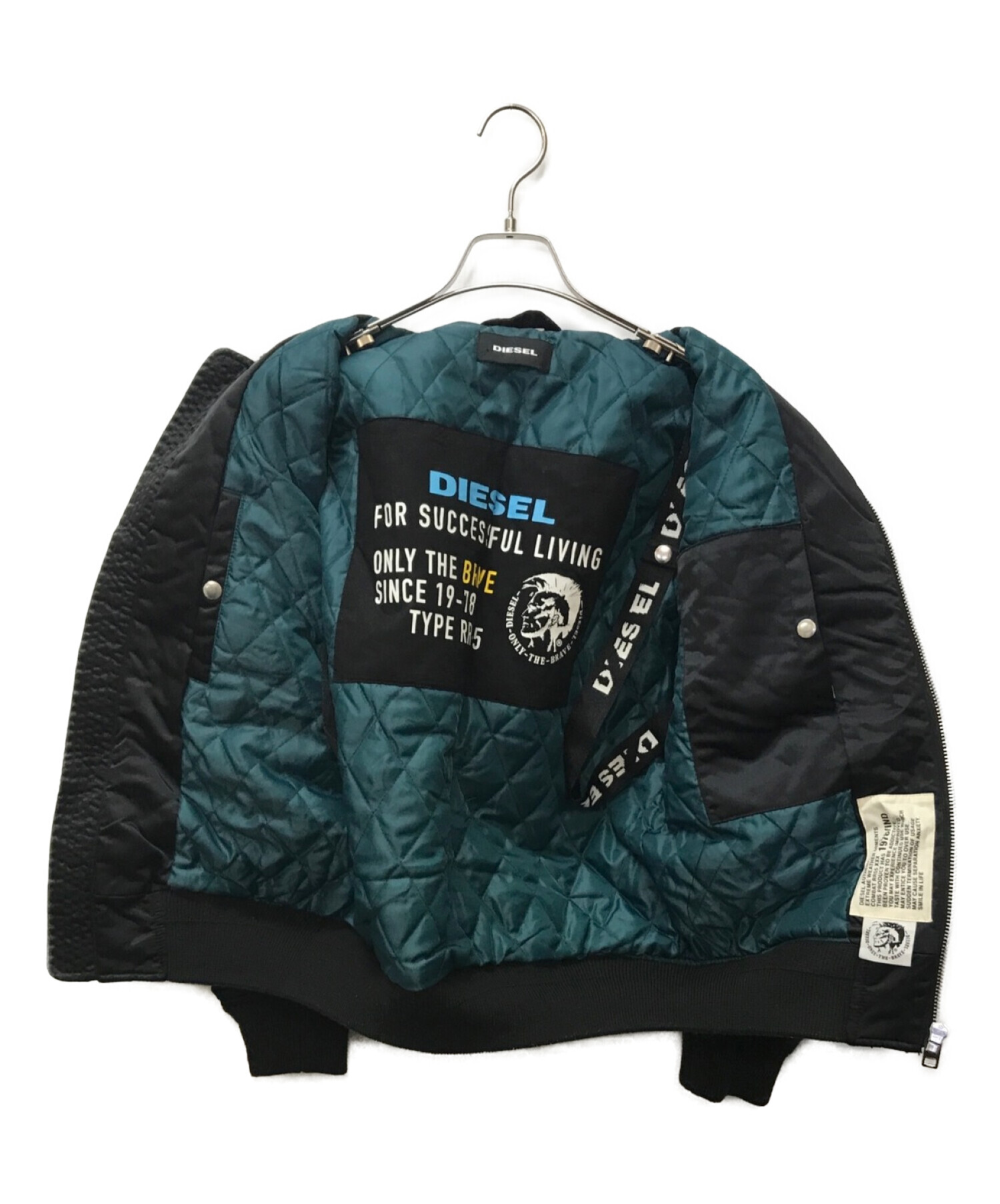 DIESEL (ディーゼル) J-SOULY JACKET/MA-1ジャケット ブラック サイズ:XS