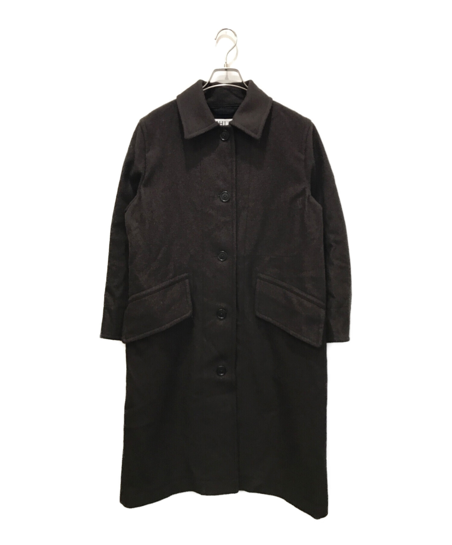 MHL (エムエイチエル) BASIC WOOL MELTON COAT ブラウン サイズ:1