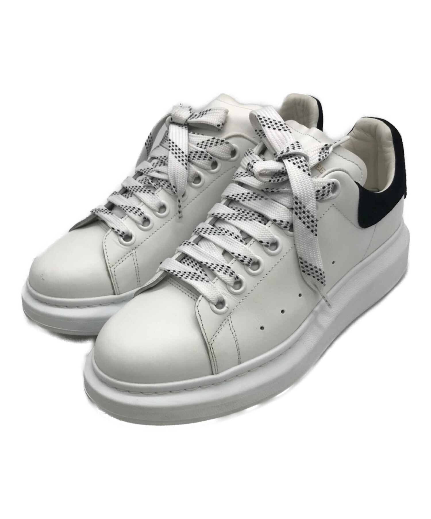 ALEXANDER McQUEEN (アレキサンダーマックイーン) OVERSIZED SNEAKER ホワイト×ブラック サイズ:38