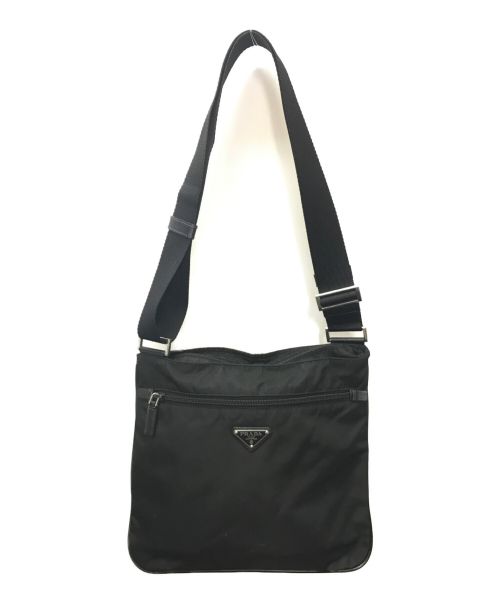 中古・古着通販】PRADA (プラダ) ナイロンショルダーバッグ ブラック